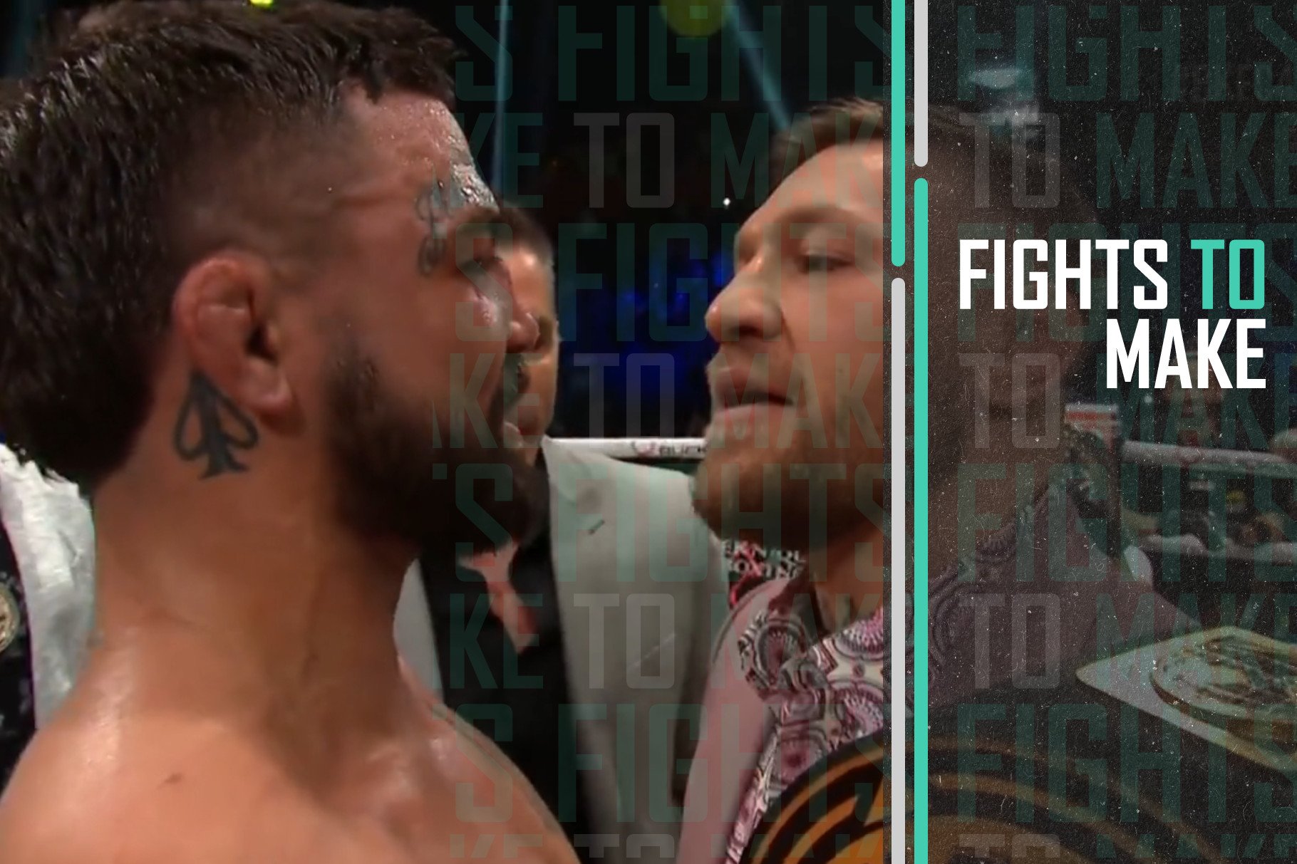 Conor McGregor and Mike Perry face off at BKFC 41.
