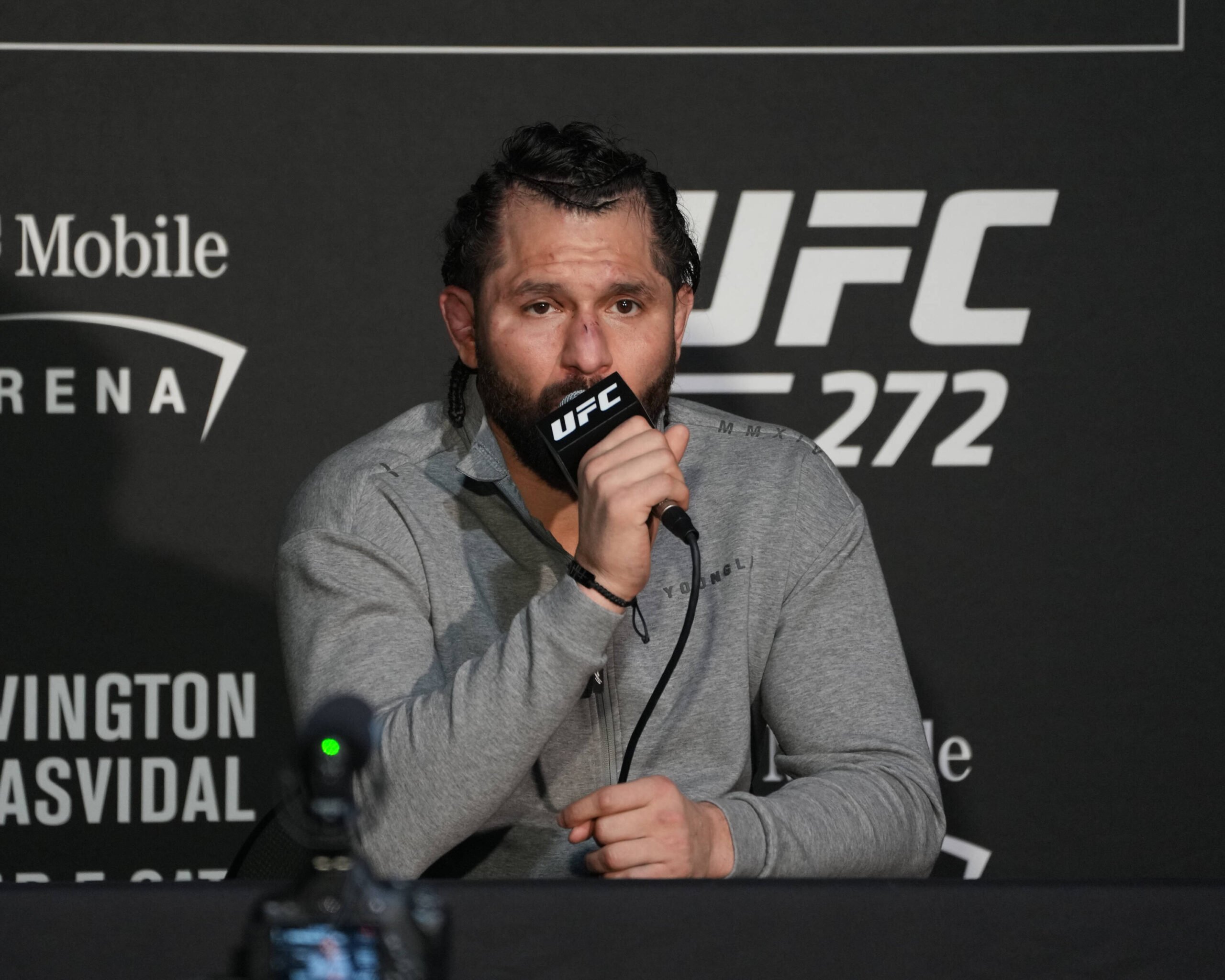 Jorge Masvidal addresses media after UFC 272.