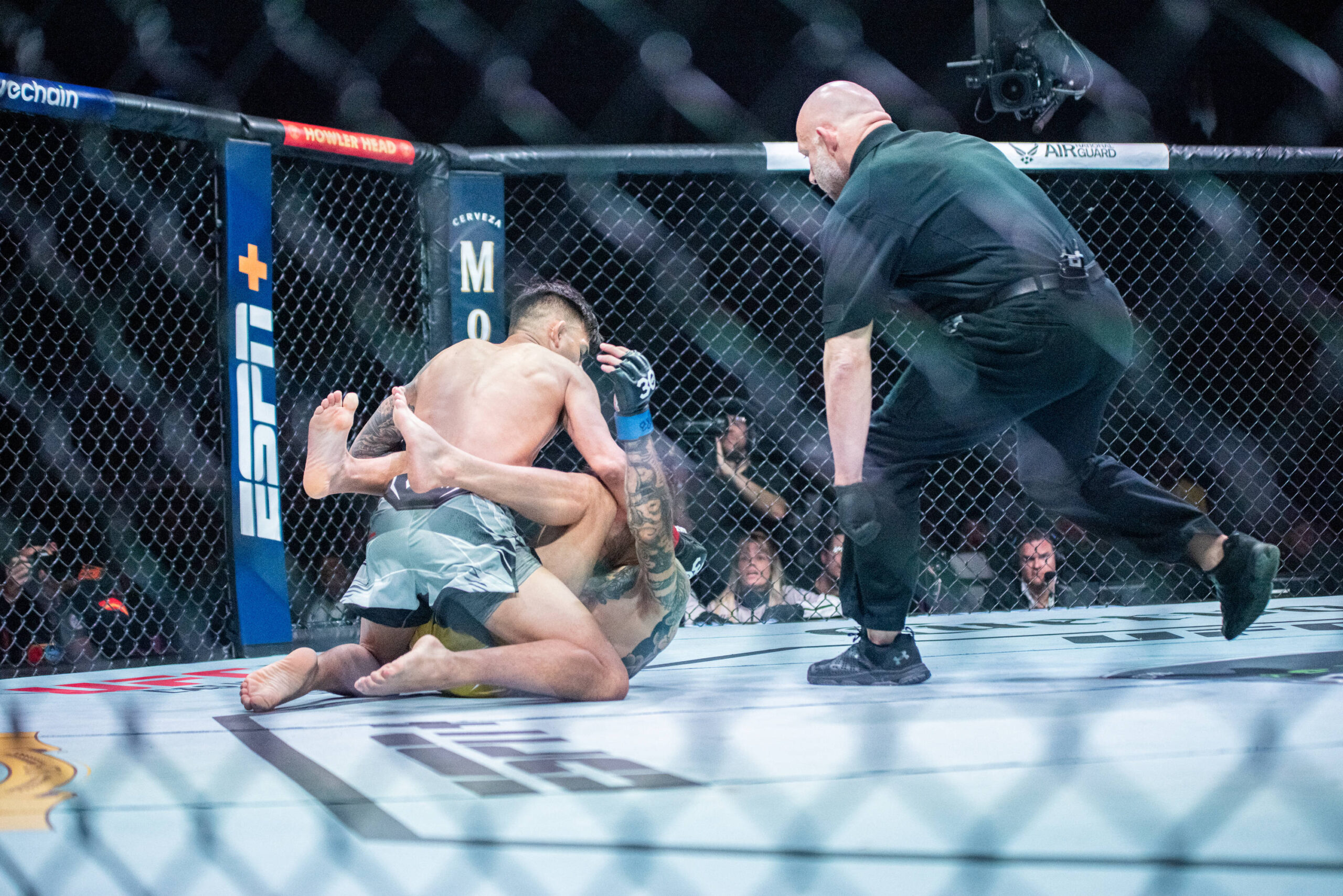 Brandon Royval gets the KO win at the UFC Fight Night: Holloway vs. Allen prelims.