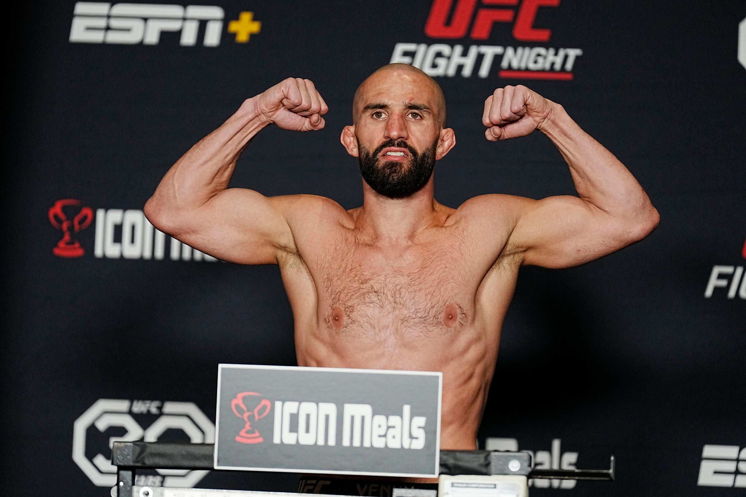 Jared Gordon during weigh-ins for UFC Vegas 71.