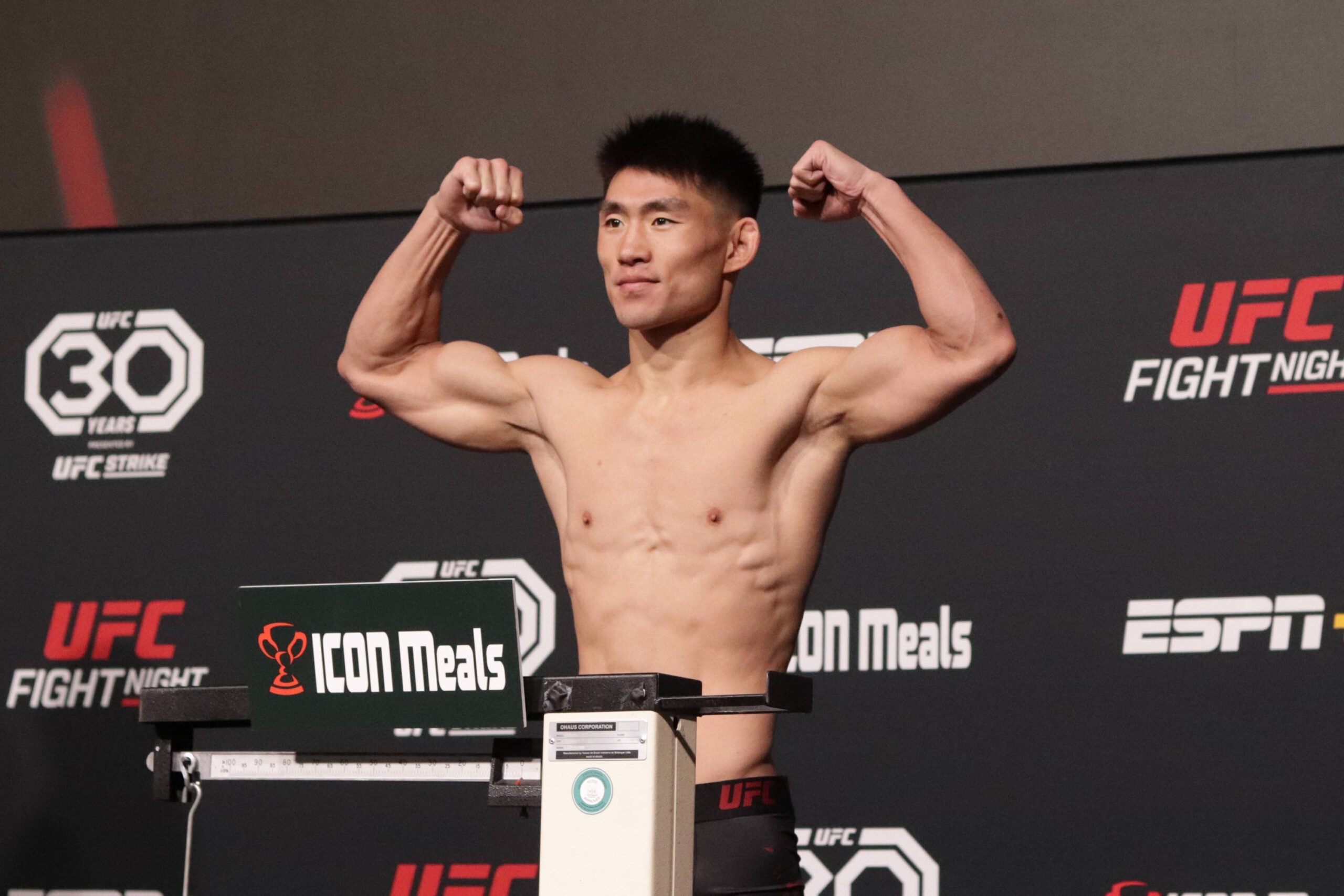 Yadong Song at weigh-ins for UFC Vegas 72.