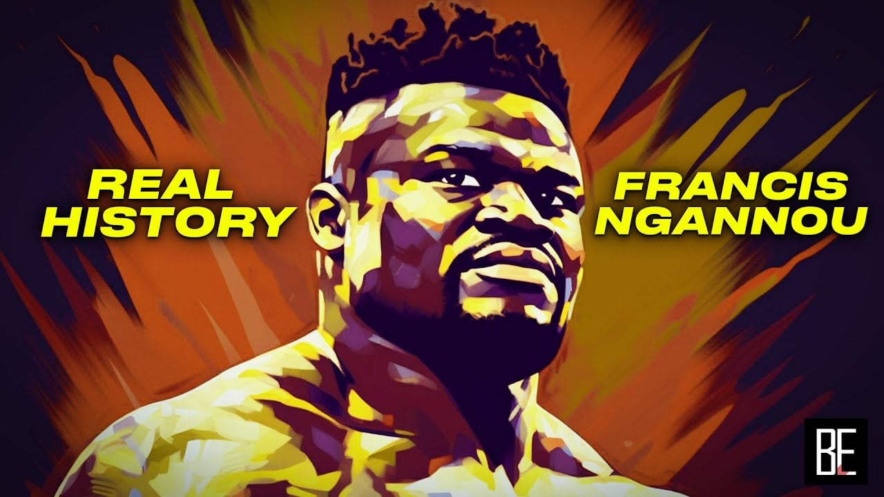 The history of Jon Jones vs Francis Ngannou graphic.