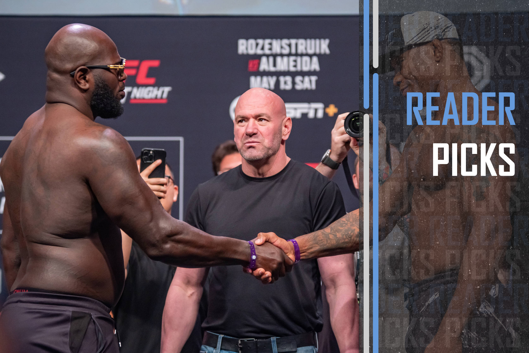 UFC Fight Night: Rozenstruik vs. Almeida main eventers Jairzinho Rozenstruik and Jailton Almeida.