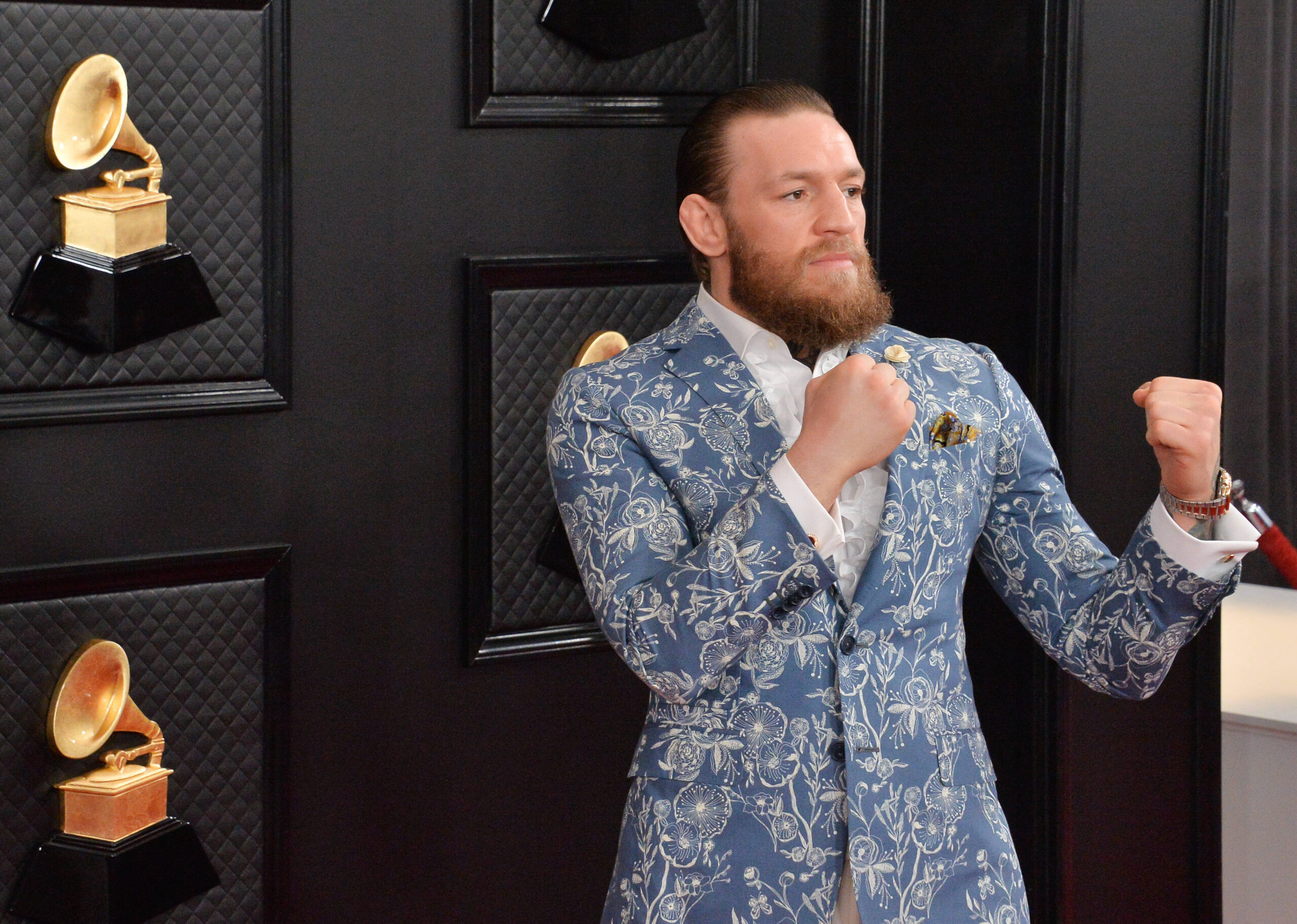 UFC superstar Conor McGregor at the 2020 Grammys.