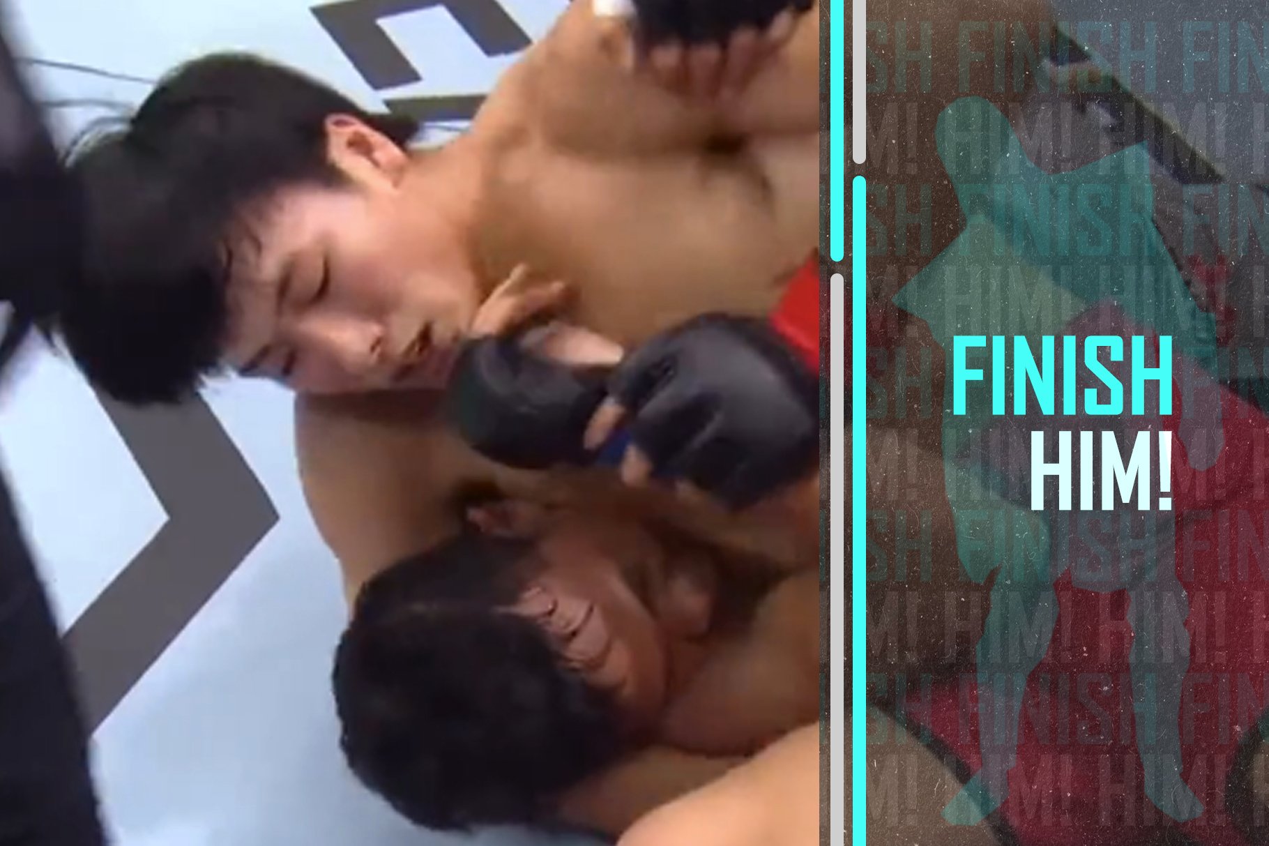 A Scarf Hold from Road to the UFC event