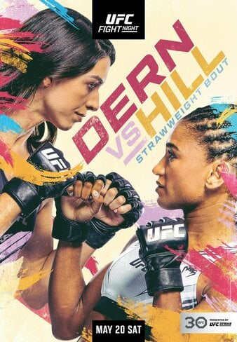 UFC Vegas 73, UFC Fight Night, Mackenzie Dern vs Angela Hill, Official UFC Fight Poster