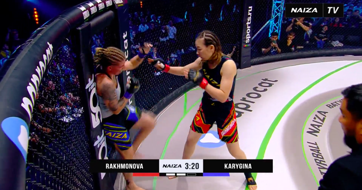 UFC bound? Watch Sora Rakhmonov -- sister of Shavkat -- brutalize her opponent at Naiza FC 51.