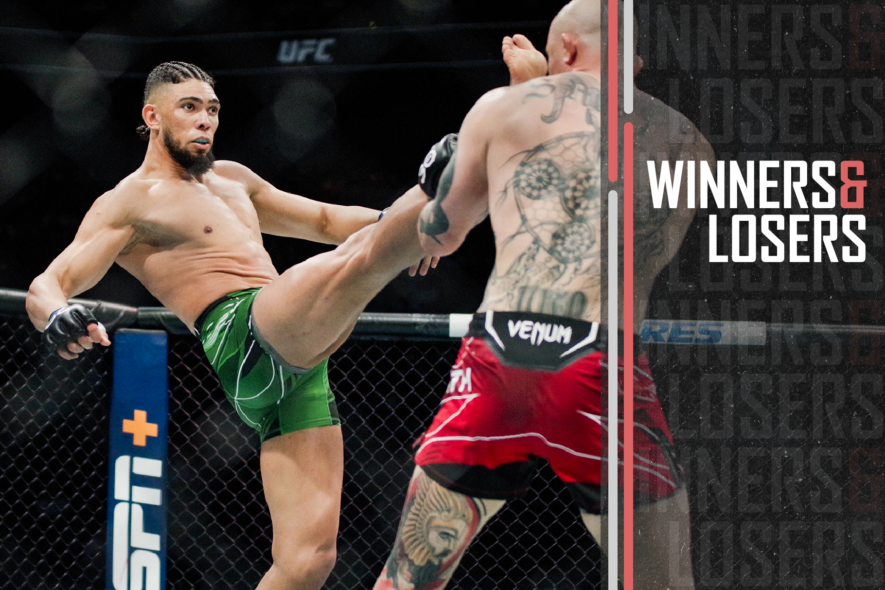 Winners and Losers Feature graphic, UFC on ABC 4, UFC Fight Night: Jairzinho Rozenstruik vs Jailton Almeida, Johnny Walker Defeats Anthony Smith, C...