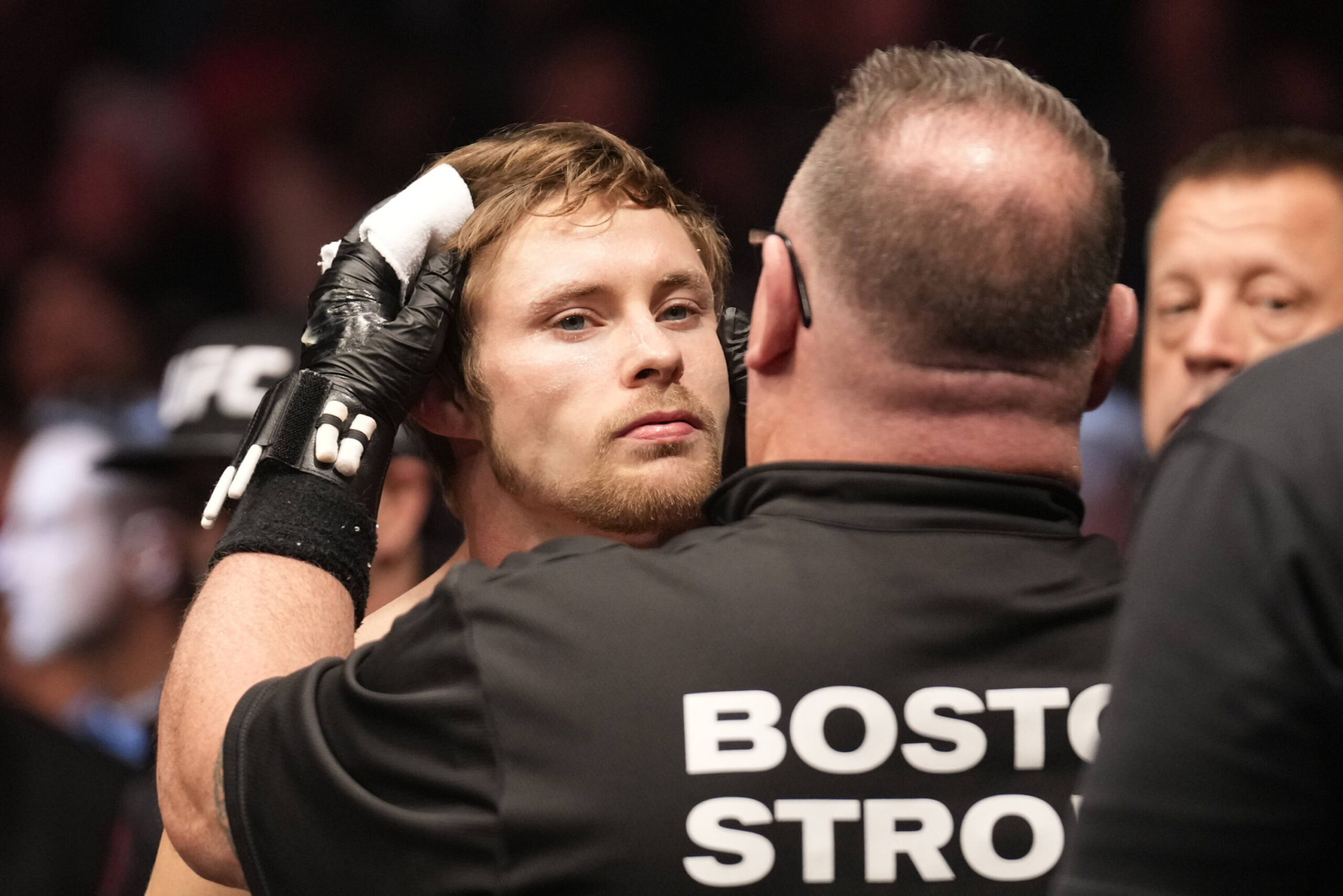 Bryce Mitchell makes his way to the Octagon.