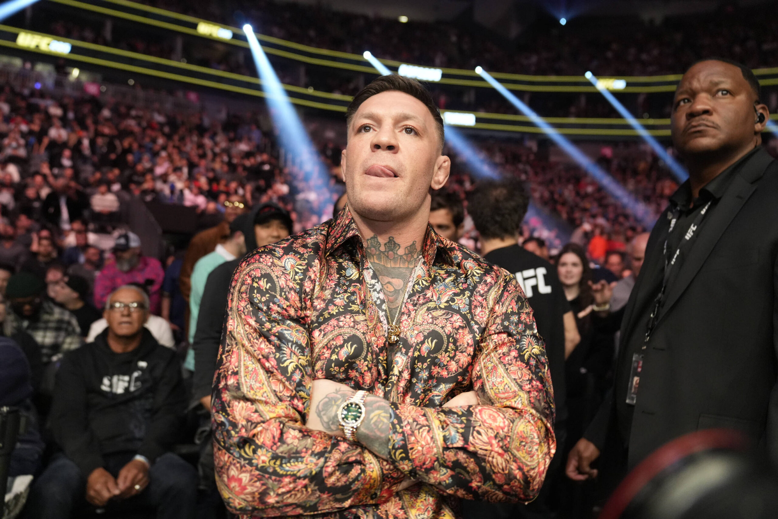 Conor McGregor is coaching TUF 31 against Michael Chandler.