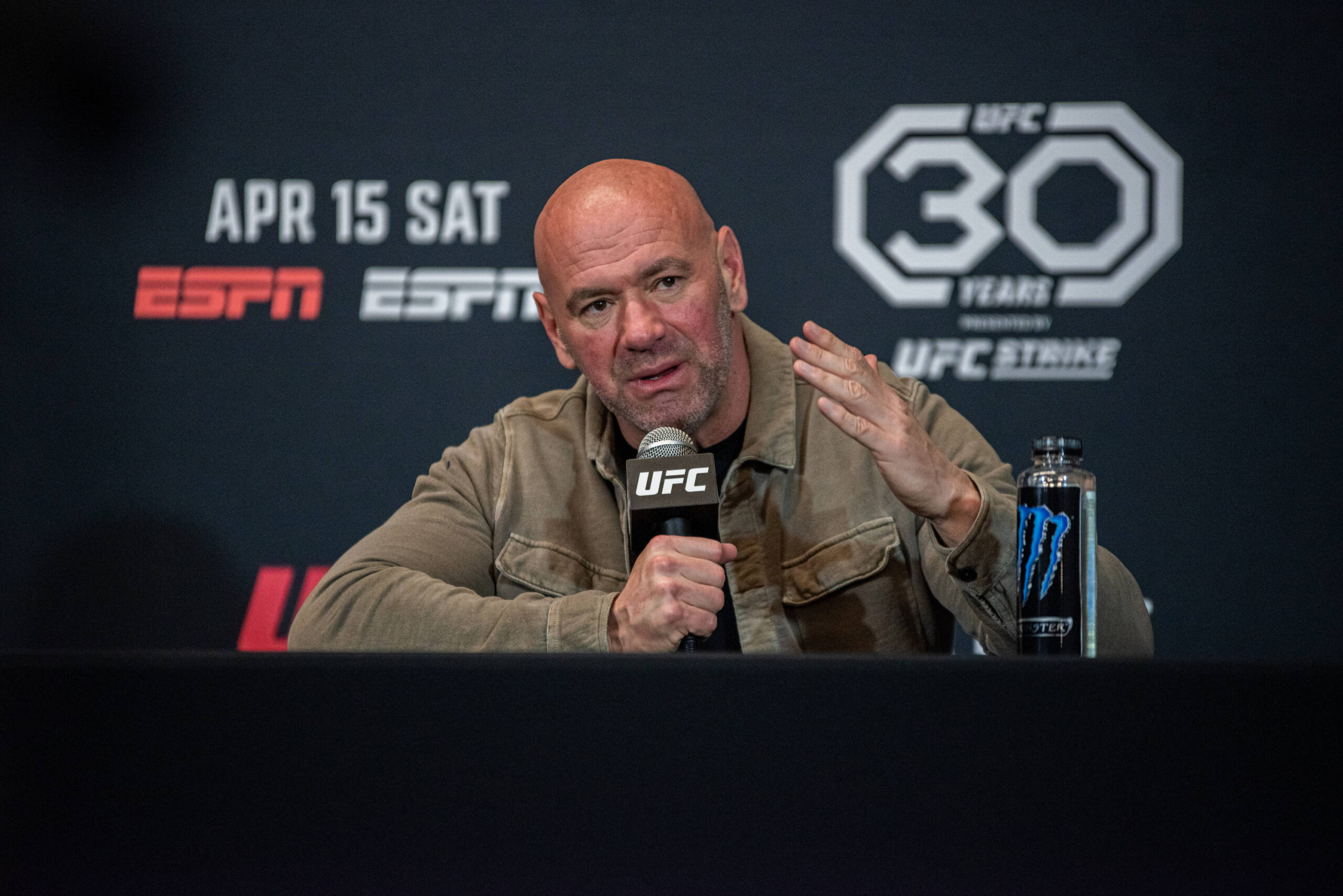 Dana White at UFC Kansas City.