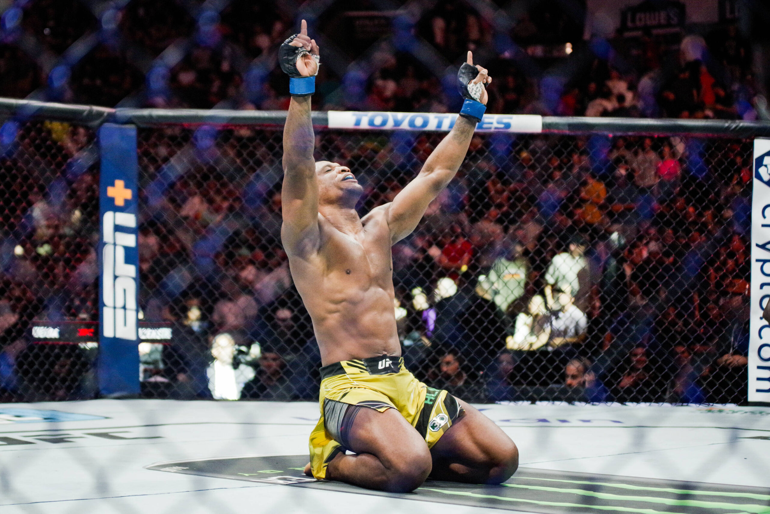 Jailton Almeida defeated Jairzinho Rozenstruik at UFC on ABC 4.