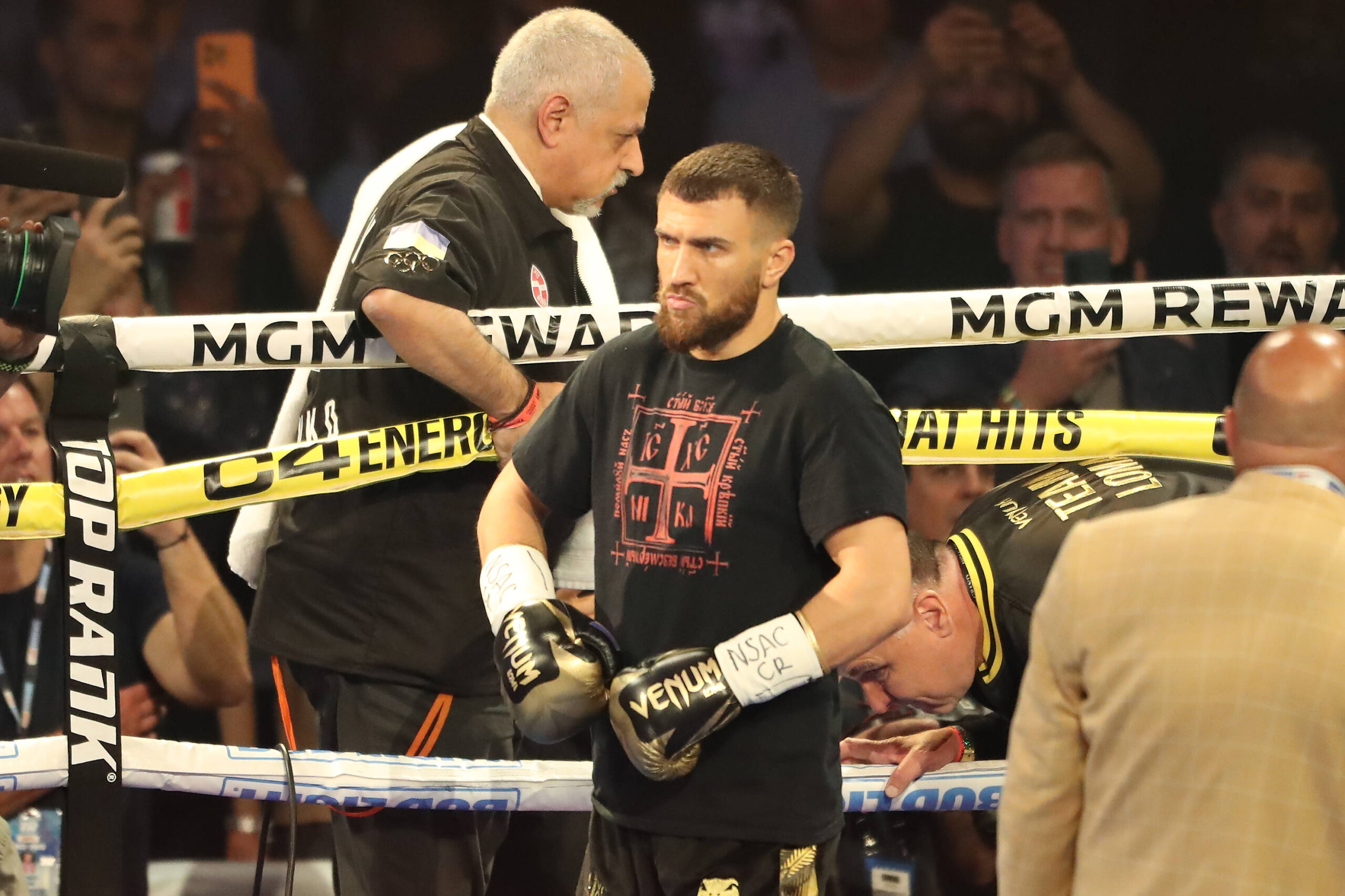 Vasyl Lomachenko ahead of his bout against Devin Haney.