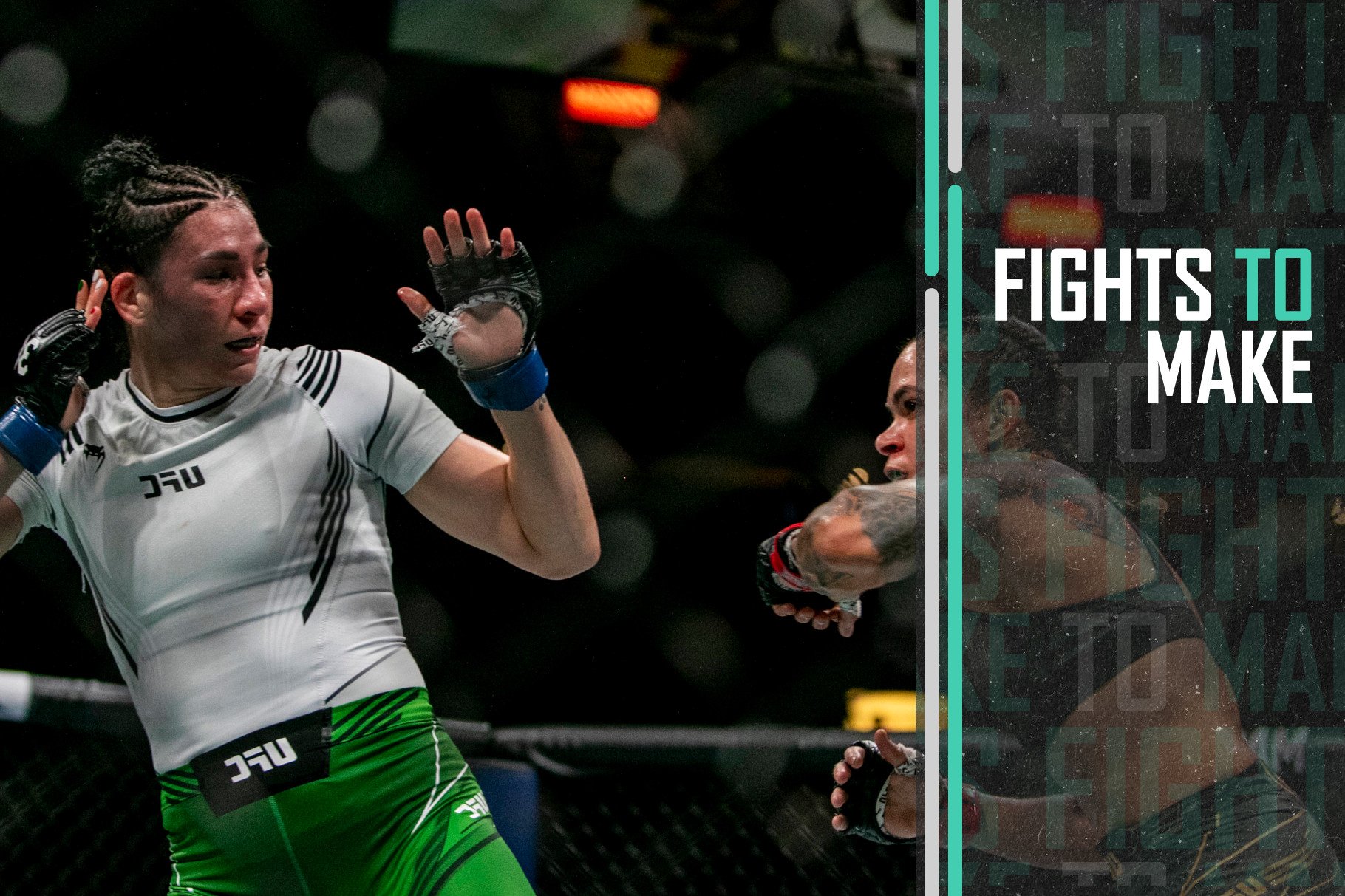 Amanda Nunes on the attack at UFC 289.