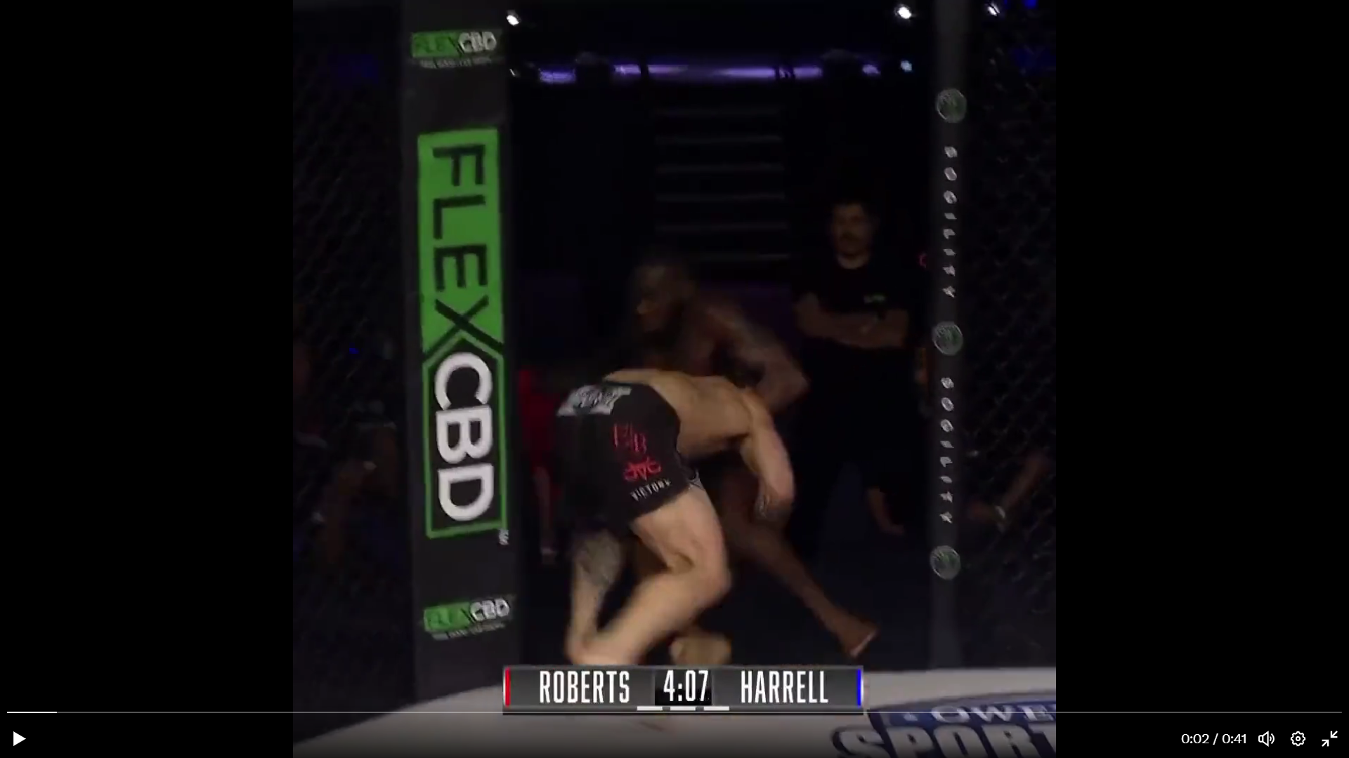 MMA fighter Josiah Harrell blasted his opponent through the cage at LFA 160.