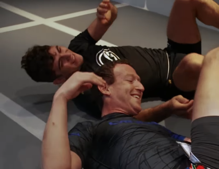 Mark Zuckerberg rolling with Mikey Musumeci