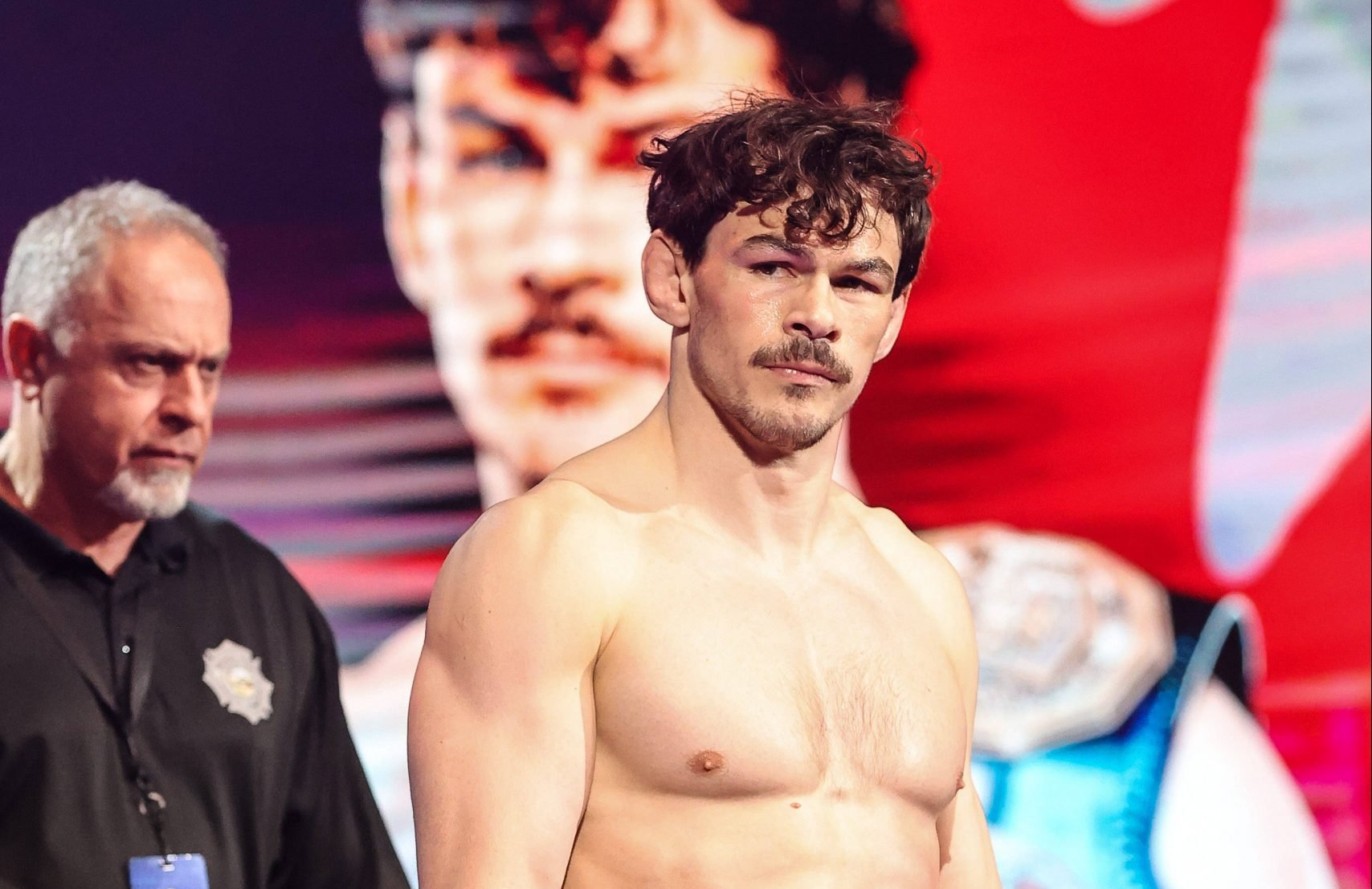 April 14, 2023: Lightweight Olivier Aubin-Mercier walks towards the PFL SmartCage prior to the start of the PFL 3 Regular Season Fight Night at The...
