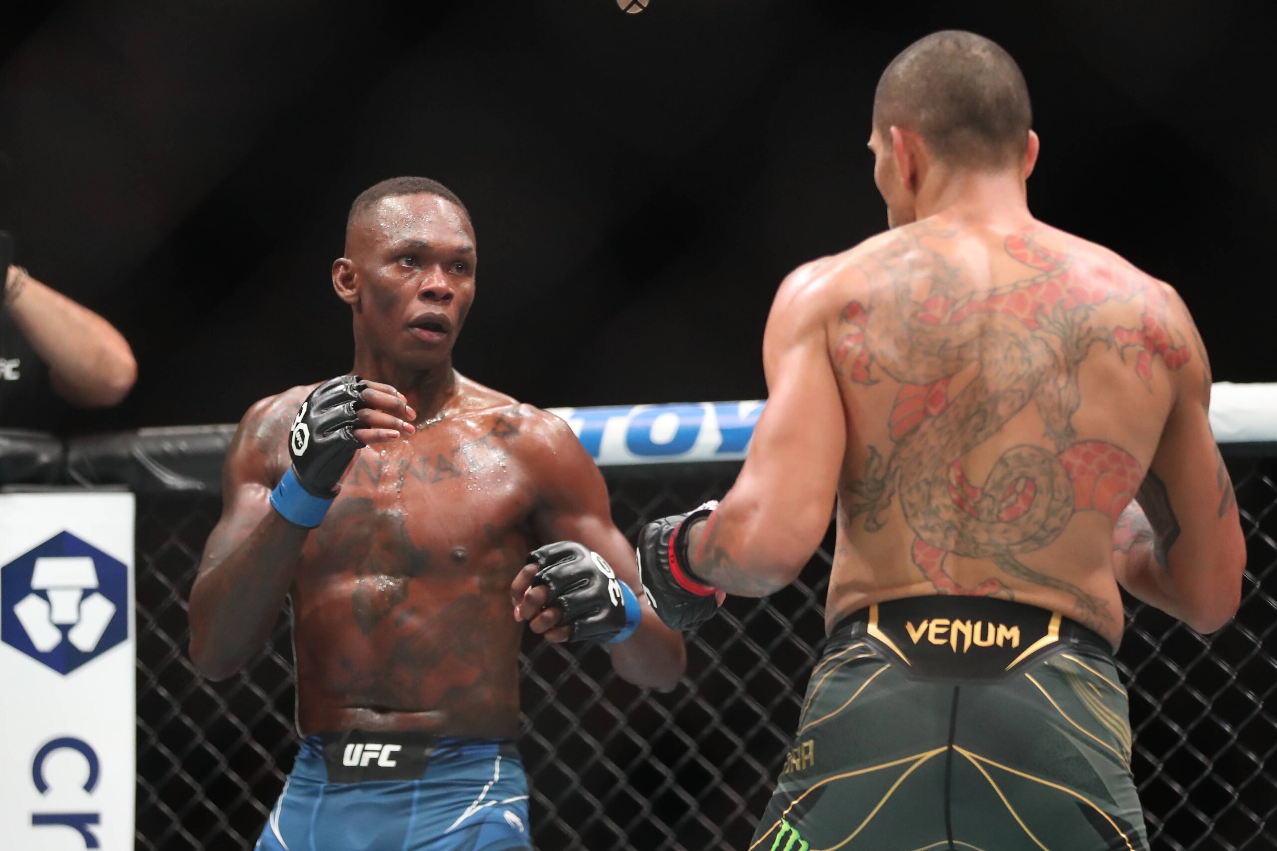 Israel Adesanya faces off with Alex Pereira at UFC 287.