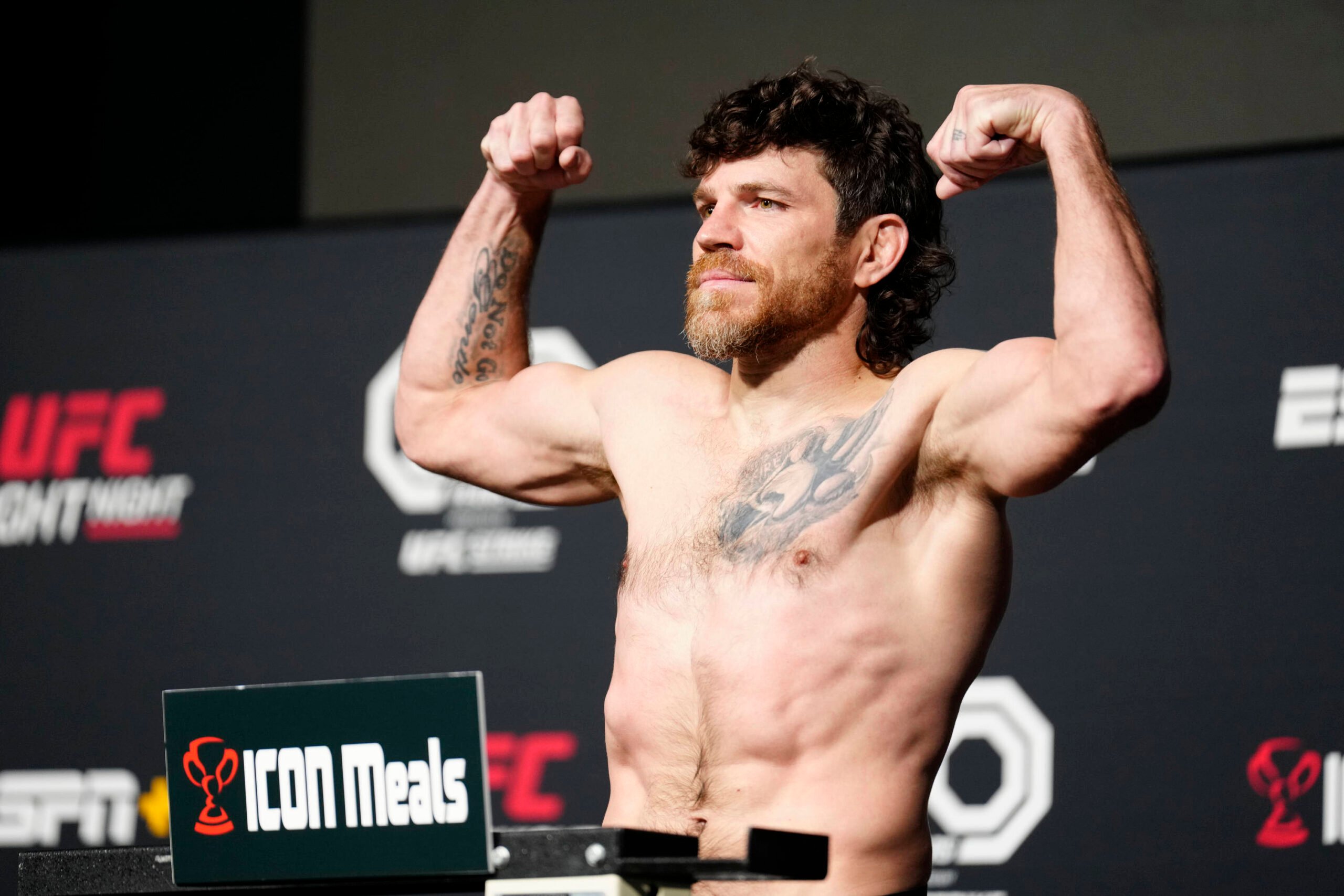 Jim Miller weighs in for his UFC fight