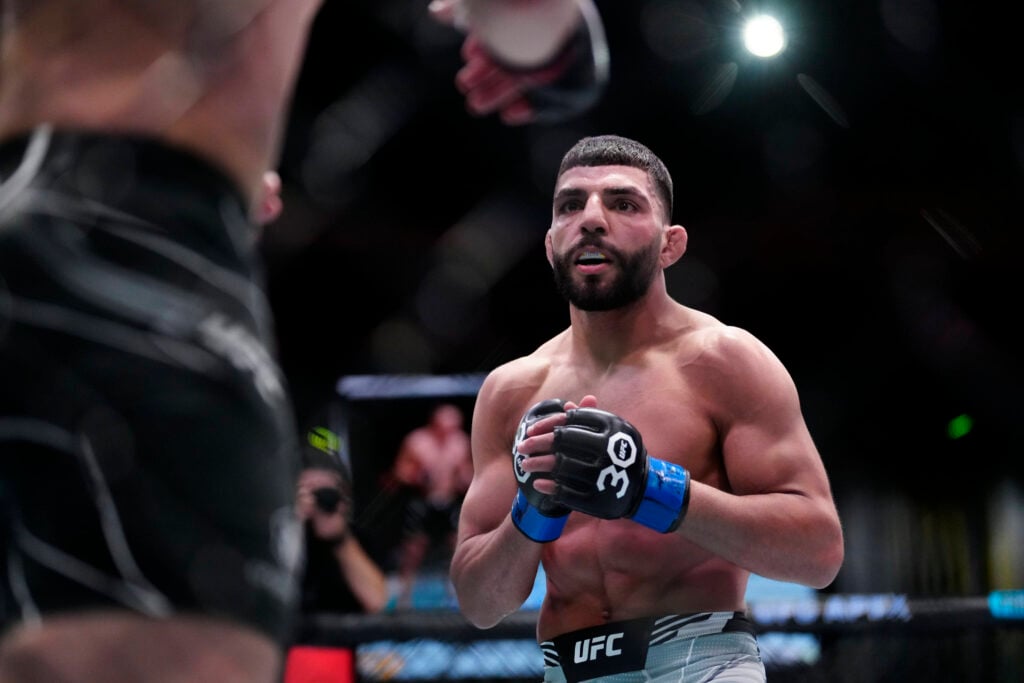 Amir Albazi during his fight at UFC Vegas 74.
