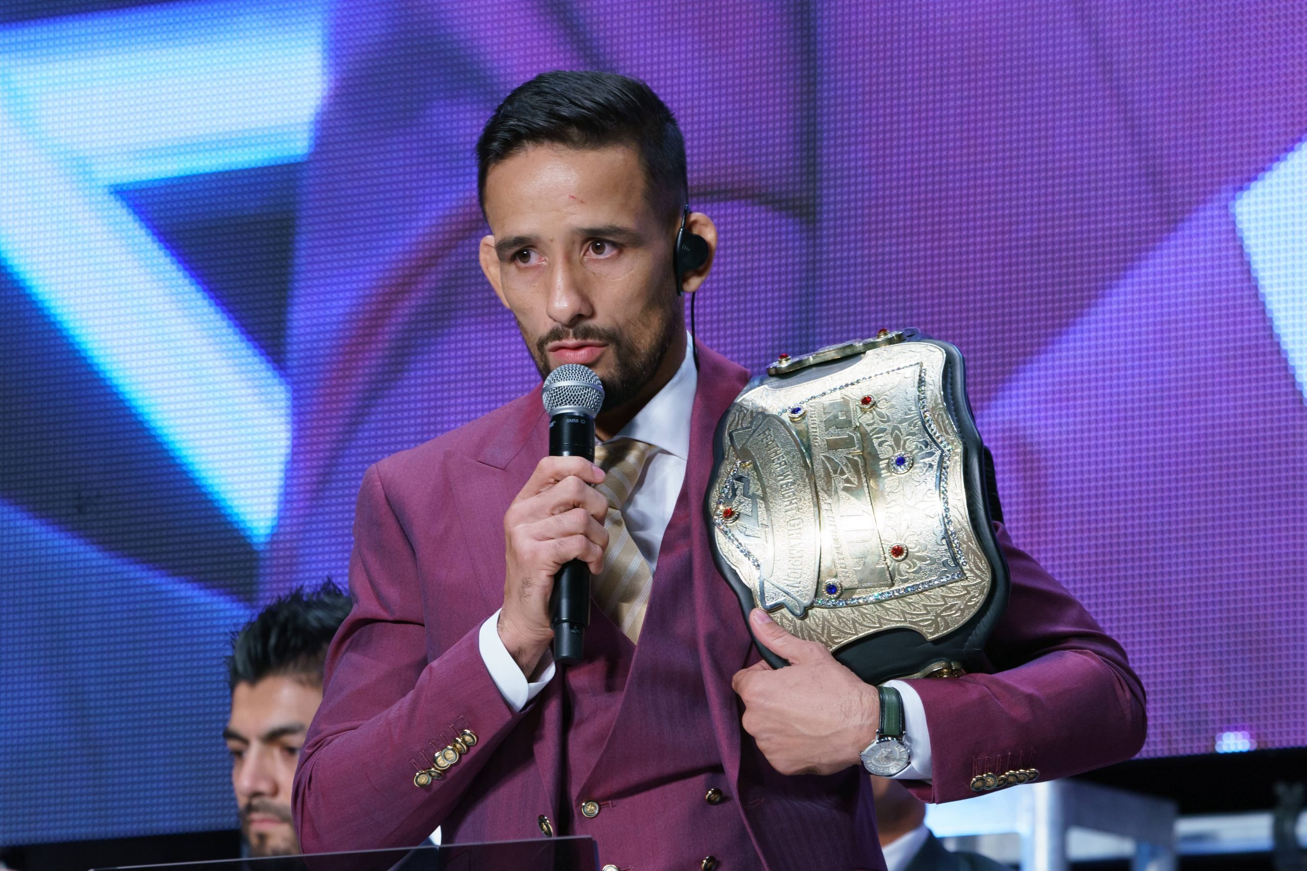 MMA fighter of RIZIN, Kleber Koike attends a press conference, PK, Pressekonferenz of RIZIN.40 at Saitama Super Arena on December, in Tokyo, Japan ...