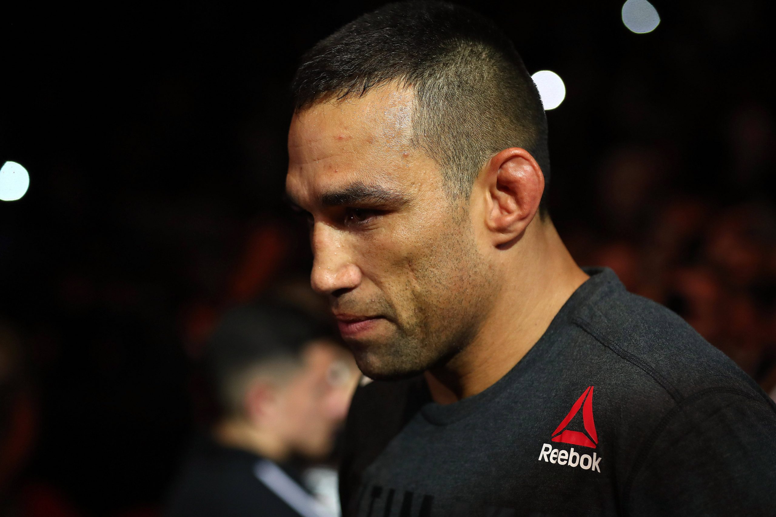 Ex-UFC heavyweight Fabricio Werdum makes his walk to the Octagon.