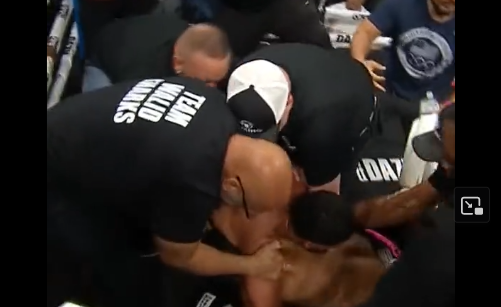 Deen The Great and Walid Sharks fight at Misfits Boxing 8 / MF & DAZN: X Series 008.