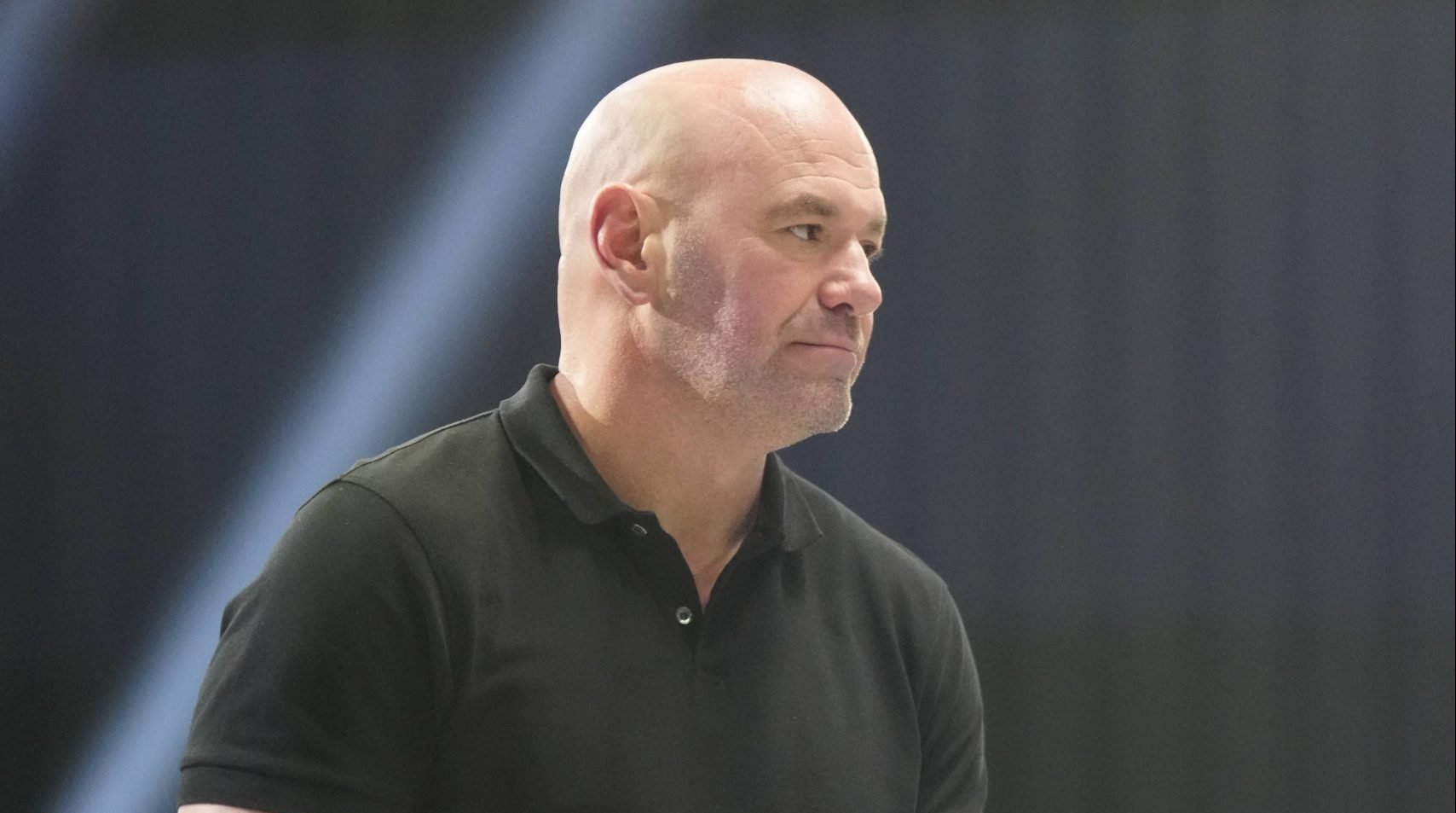 UFC CEO Dana White holds the coveted Power Slap championship belt.