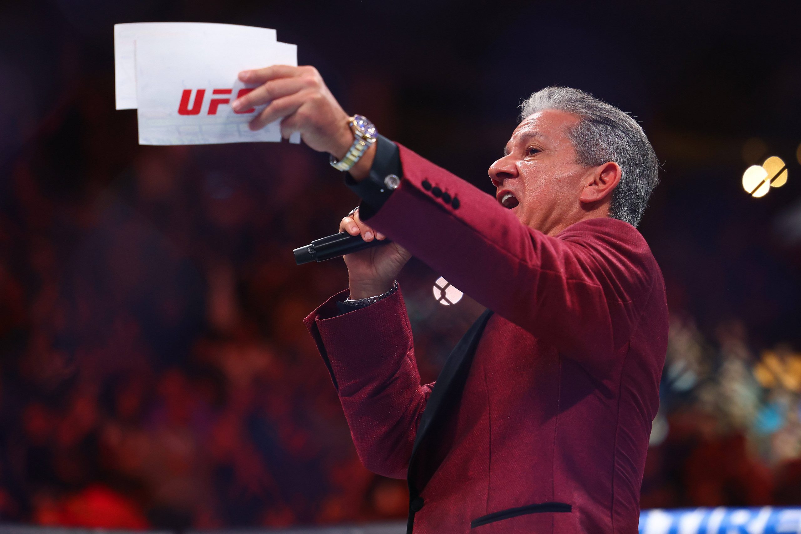 Bruce Buffer will have a new name to announce at UFC 290. IMAGO/Sergei Belski