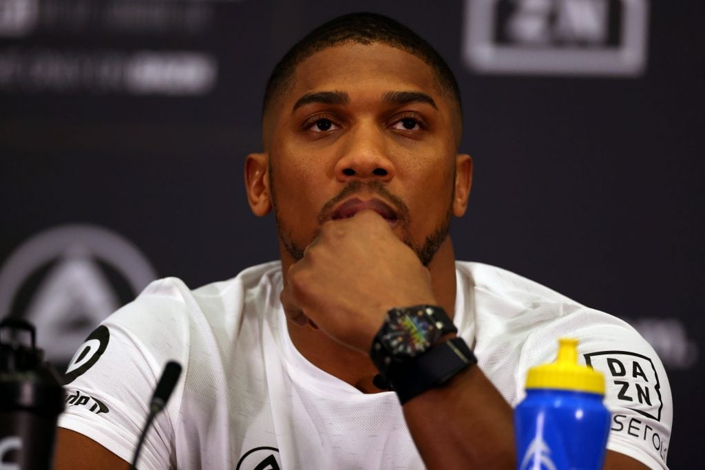 9th February 2023, Hilton London Syon Park, London, England; 2023 Anthony Joshua versus Jermaine Franklin press conference, PK, Pressekonferenz Anthony Joshua during the press conference PUBLICATIONxNOTxINxUK ActionPlus12474793 ShaunxBrooks