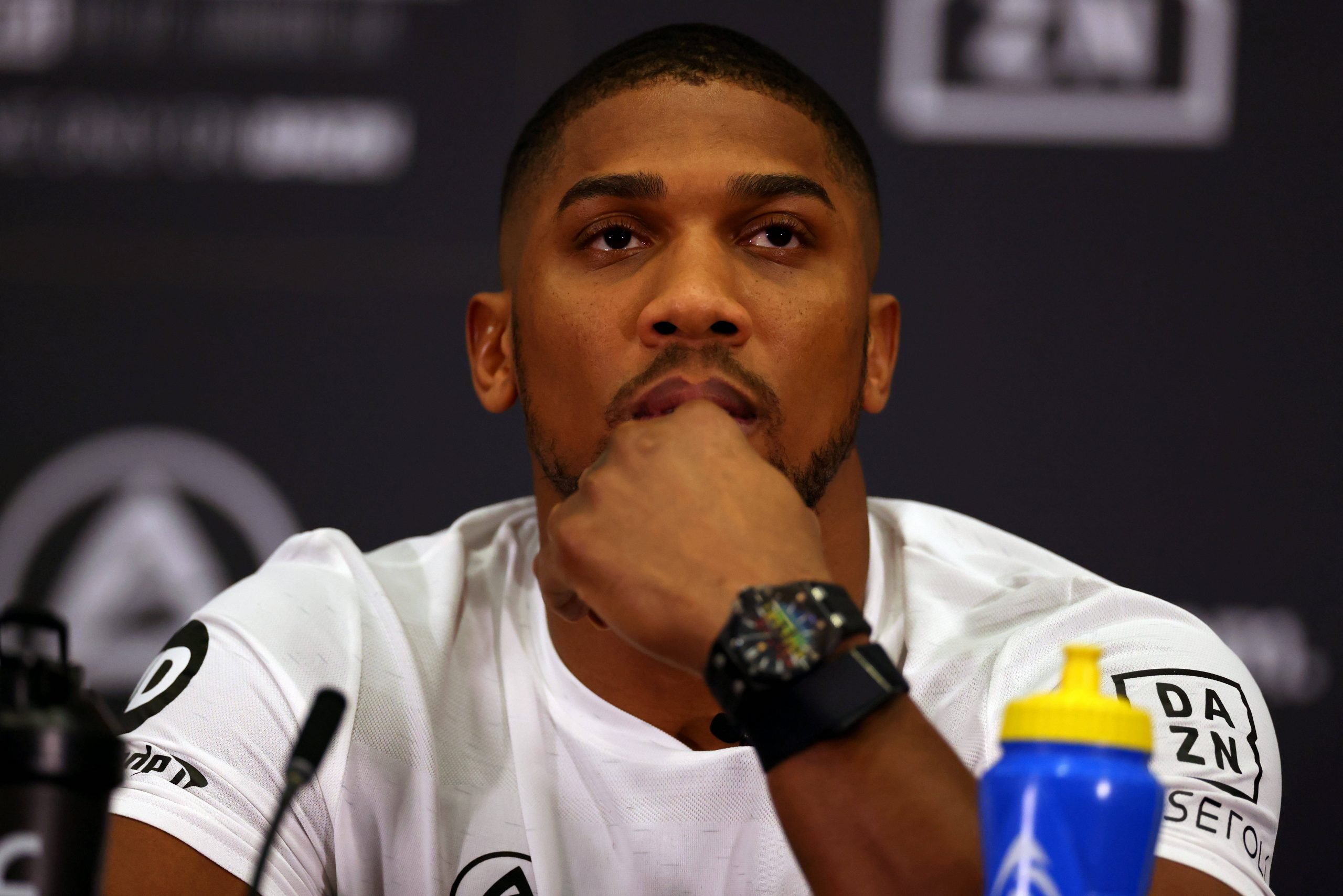 9th February 2023, Hilton London Syon Park, London, England; 2023 Anthony Joshua versus Jermaine Franklin press conference, PK, Pressekonferenz Ant...