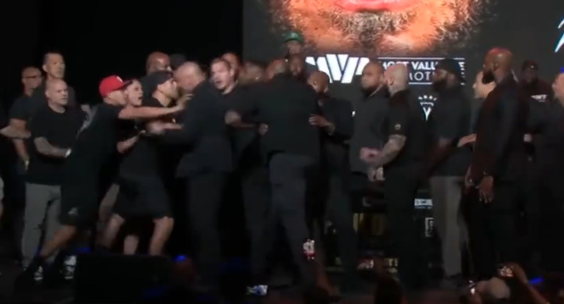 Jake Paul vs. Nate Diaz press conference scuffle