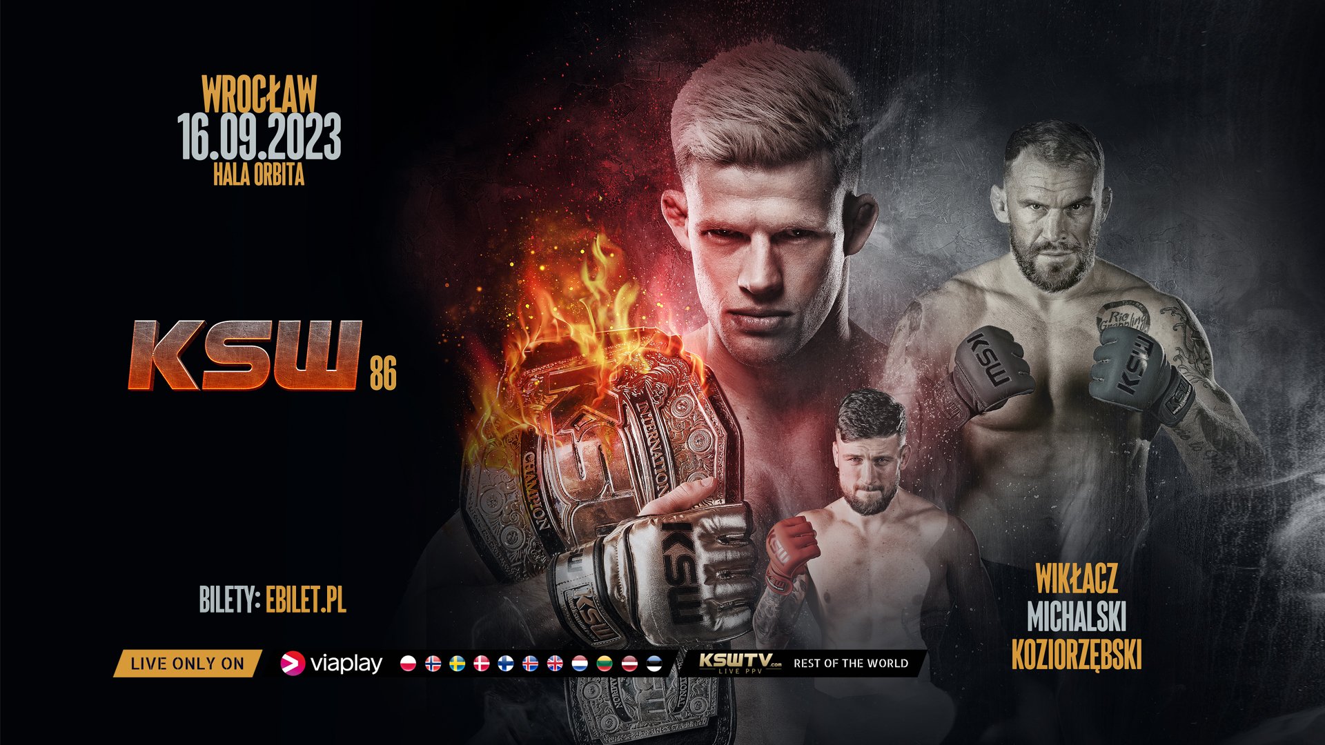 KSW 86 does down on Sat., Sept. 16, in Poland.