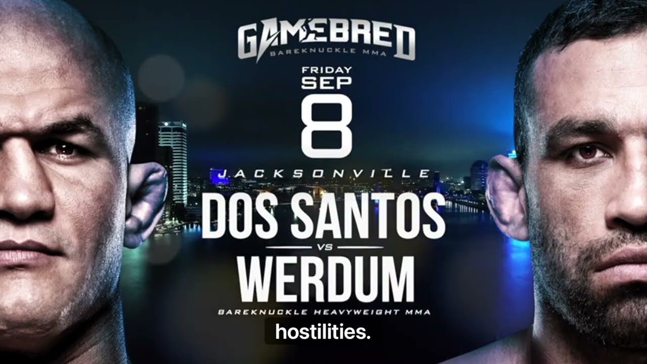 Gamebred Bareknuckle MMA: Junior dos Santos vs. Fabricio Werdum official poster