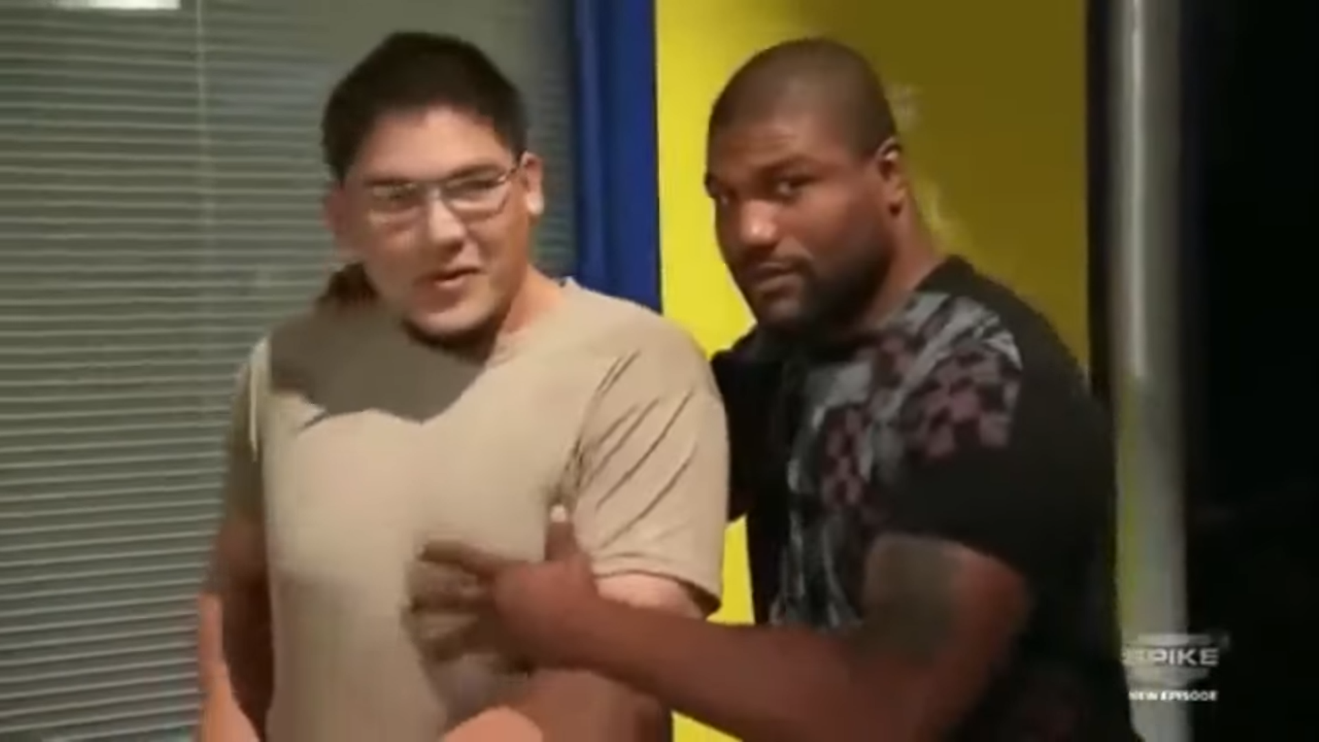 Ex UFC champ Rampage Jackson with Darrill Schoonover.