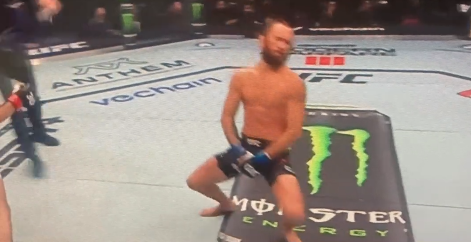 Victor Henry in obvious pain at UFC 294.