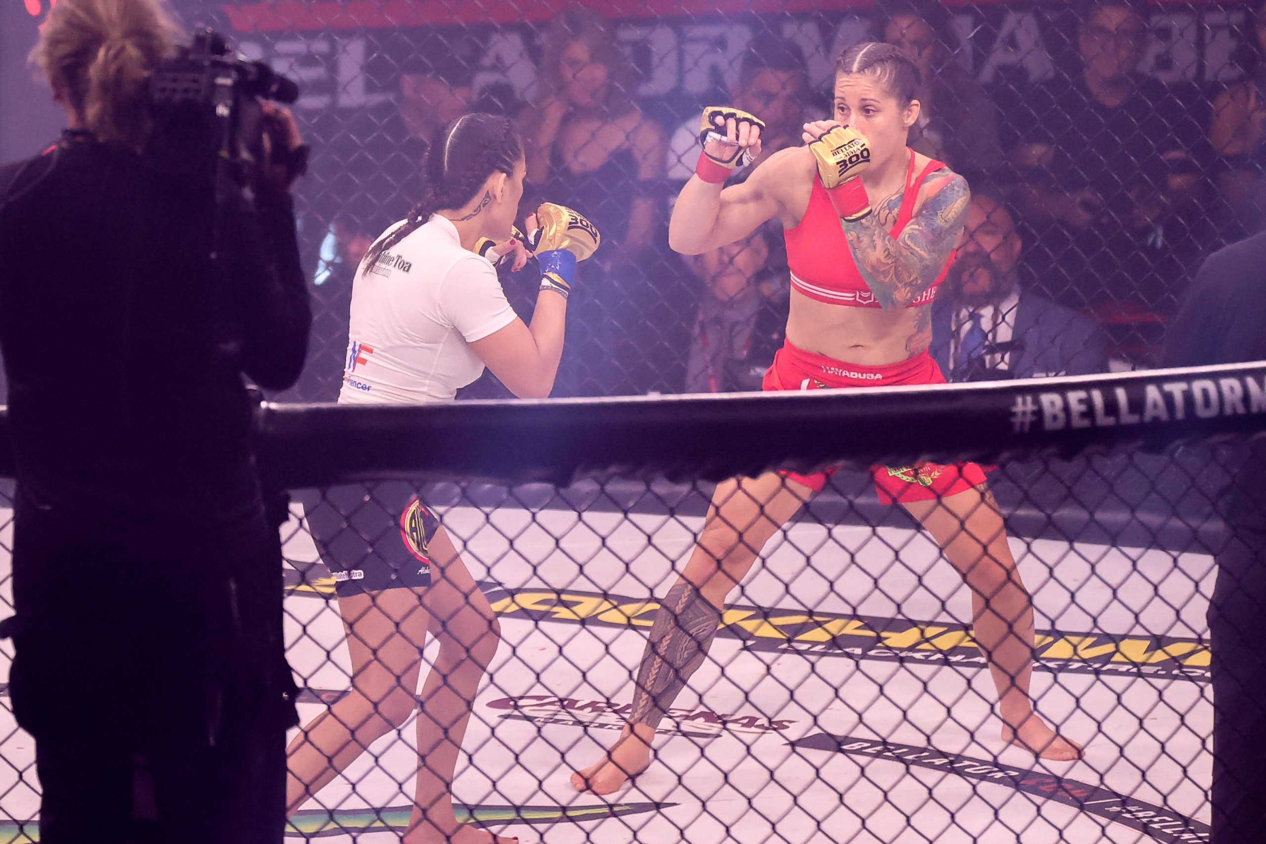Bellator MMA flyweight champion Liz MacFarlane defends against Ilima-Lei MacFarlane at Bellator 300.