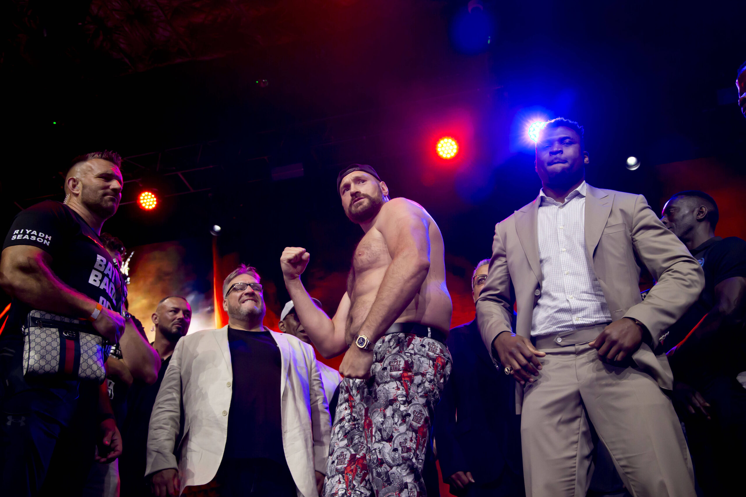 Tyson Fury vs Francis Ngannou press conference, PK, Pressekonferenz Tyson Fury vs Francis Ngannou kick off press conference held at Here at Outerne...
