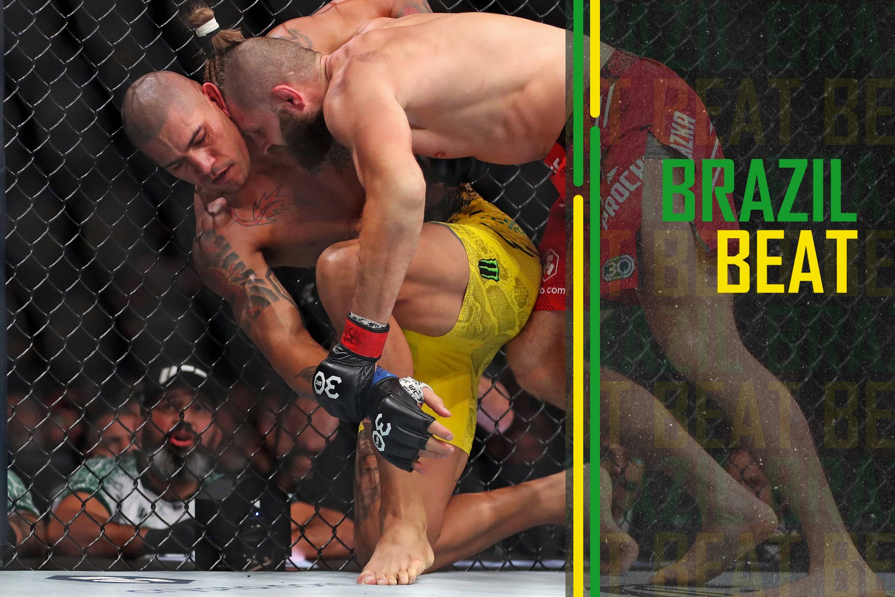 Alex Pereira and Jiri Prochazka at UFC 295.