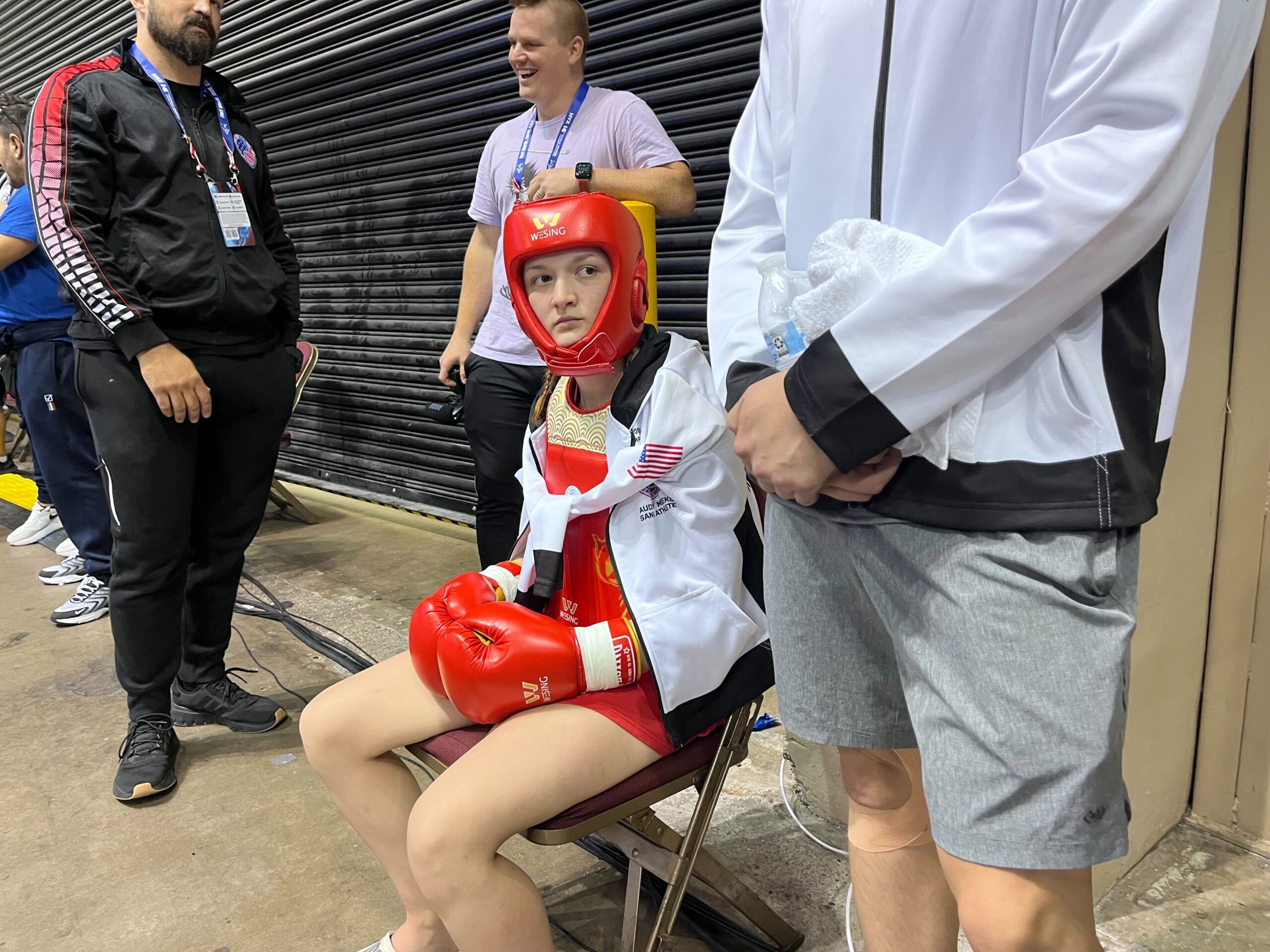 Audrey Meeks of Team USA Sanda at the 16th Wushu World Championships hosted in Fort Worth, Texas