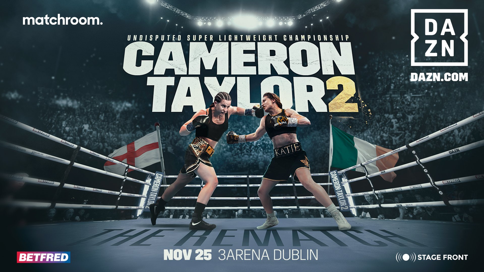 Chantelle Cameron vs. Katie Taylor 2 fight poster