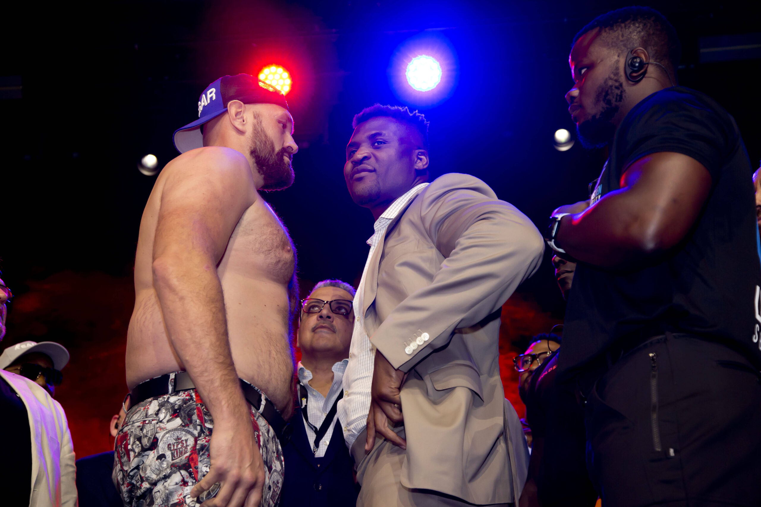 Tyson Fury vs Francis Ngannou press conference, PK, Pressekonferenz Tyson Fury vs Francis Ngannou kick off press conference held at Here at Outerne...