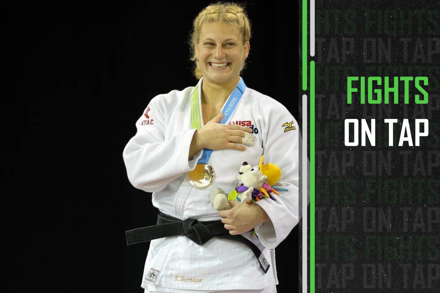 The UFC's newest addition Kayla Harrison (pictured) of the United State celebrate winning the gold medal in the women s judo 78kg final during the ...