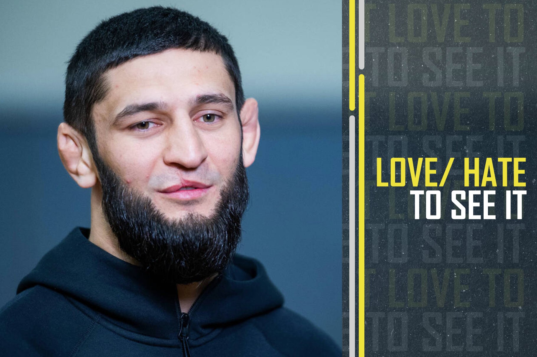 Chechen UFC superstar, Khamzat Chimaev comes to Paris for support tchetchen fighter, Aboubacar Youssounov. Levallois Palais des sports Marcel Cerda...