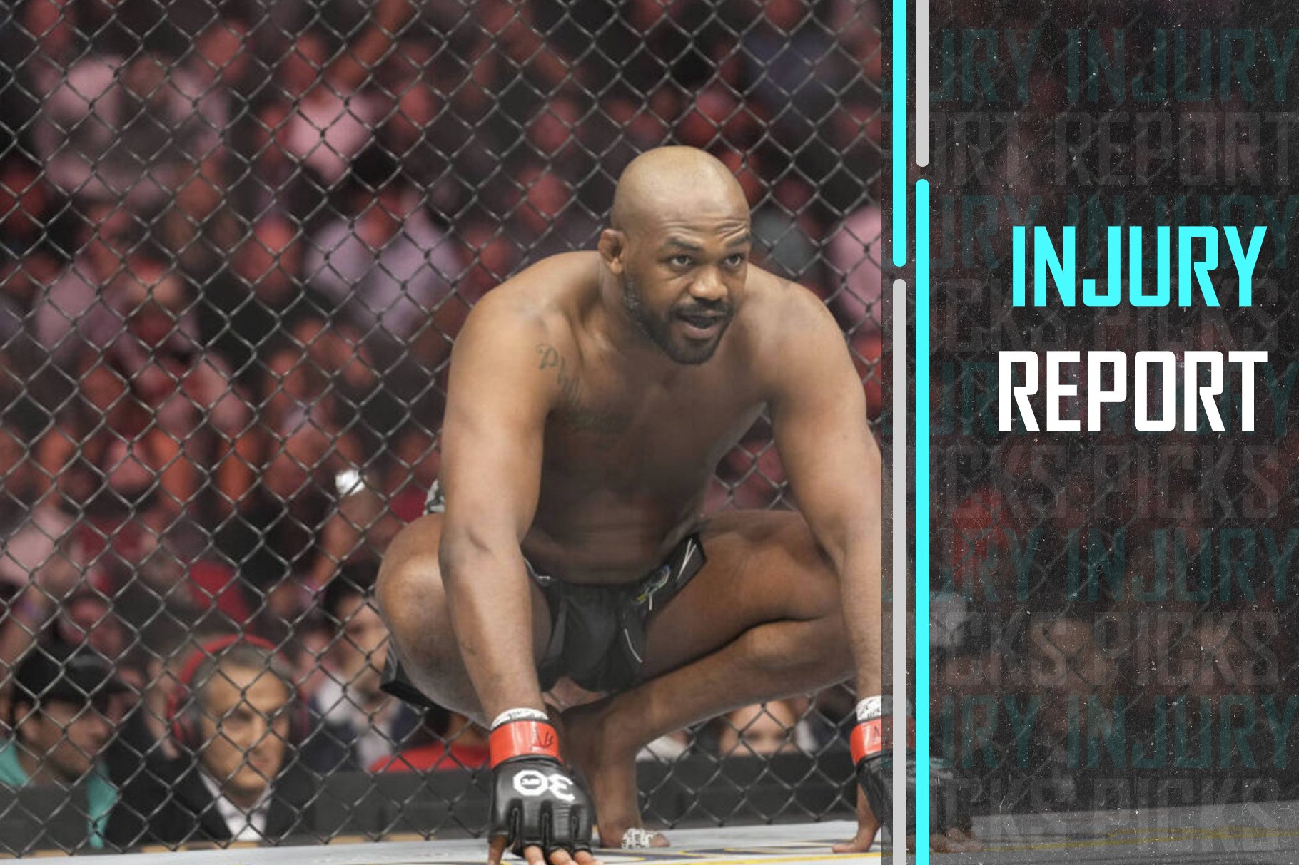 Jon Jones prepares to fight Ciryl Gane in their Heavyweight fight during the UFC 285 event at T-Mobile Arena on March 4, 2023 in Las Vegas, NV, USA.
