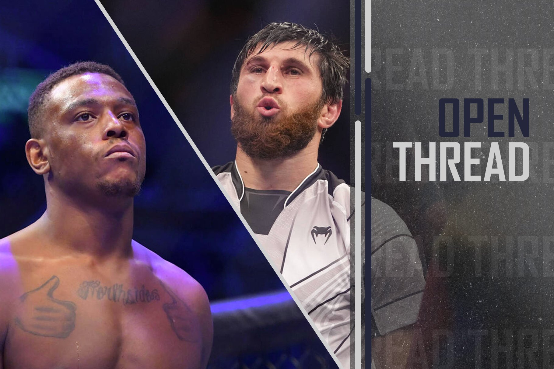 Jamahal Hill (left) | Leandro Bernardes / ZUMA Wire | Magomed Ankalaev (right) | Stephen R. Sylvanie / USA TODAY Network | IMAGO