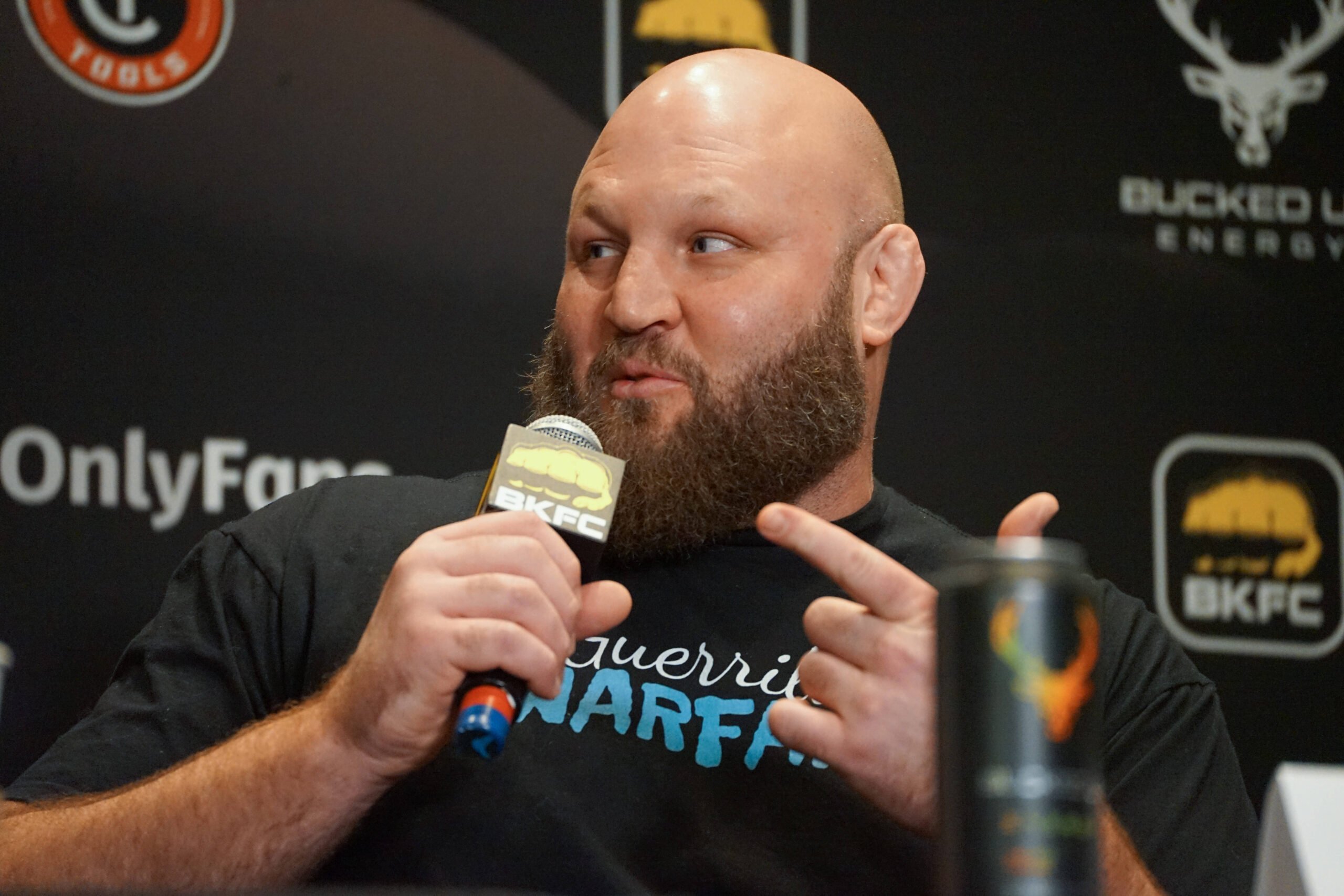 LAS VEGAS, NV - APRIL 4: Ben Rothwell attends the BKFC 41 official pre-fight press conference, PK, Pressekonferenz on April 4, 2023, at the Palms C...