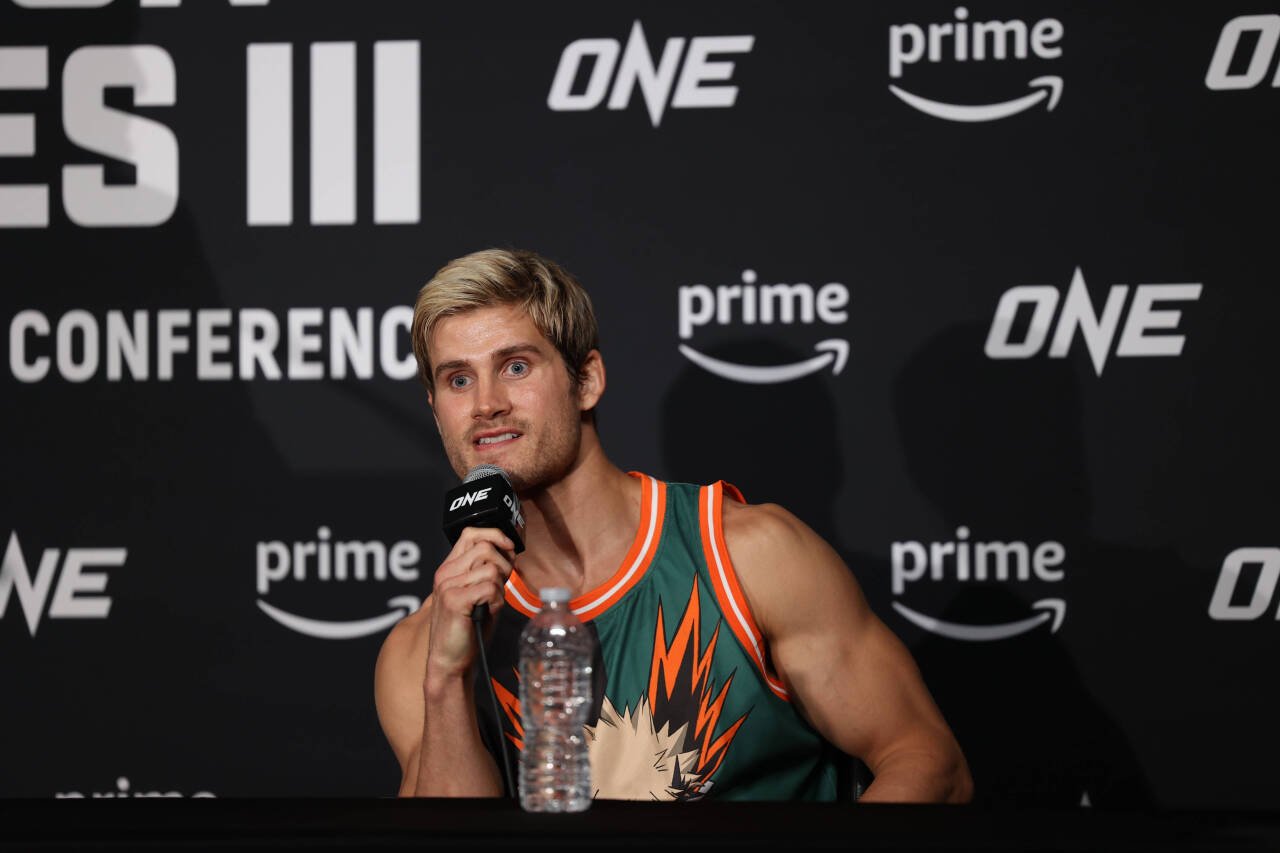 May 5, 2023, Denver, CO, USA: DENVER, COLORADO - MAY 5: Sage Northcutt at ONE Championship Fight Night 10 post fight press conference, PK, Presseko...