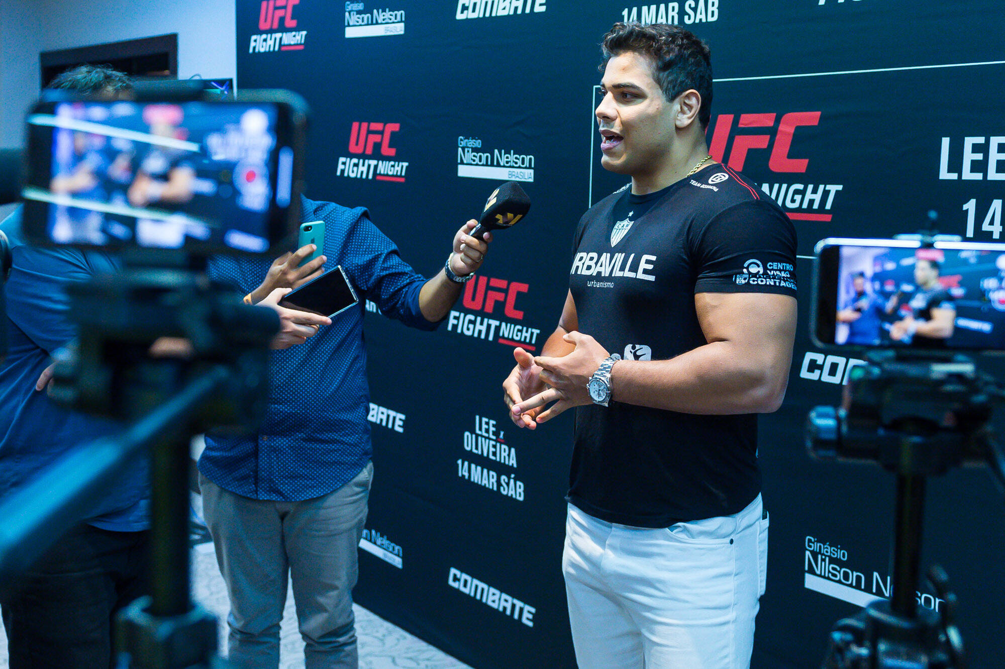 MMA: UFC Fight Night-Brasilia, Mar 14, 2020; Brasilia, DF, Brazil; Paulo Borrachinha Costa during UFC Fight Night at Ginasio Nilson Nelson. Mandato...