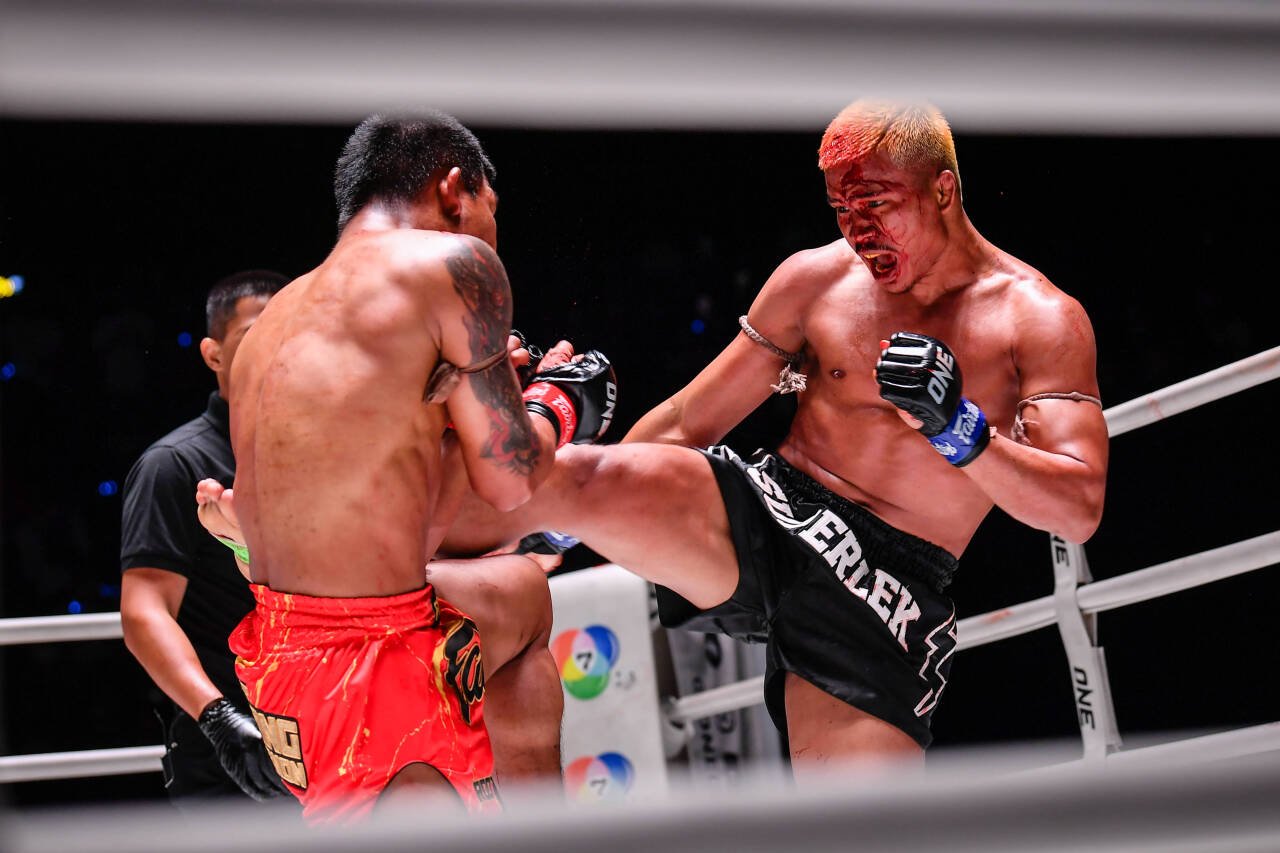 ONE 165's Superlek when he fought Rodtang in the Lumpinee Stadium.